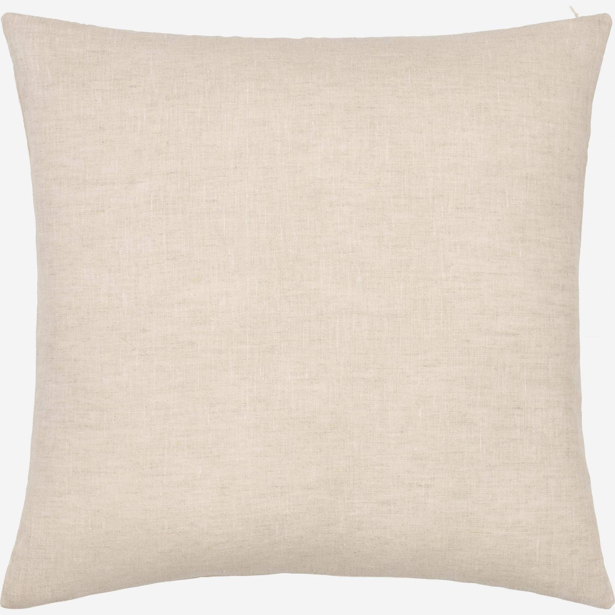 Coussin en lin - 45 x 45 cm - Naturel