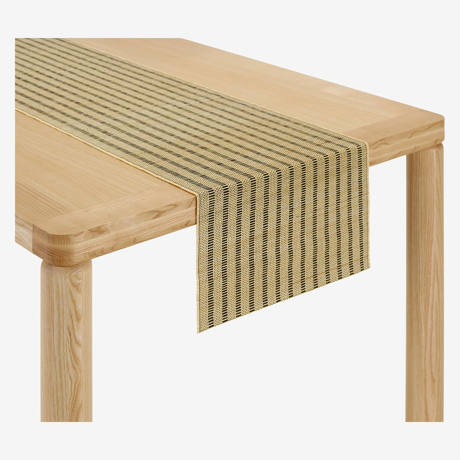 Lot de 2 travers de table en bambou motifs noirs - 3