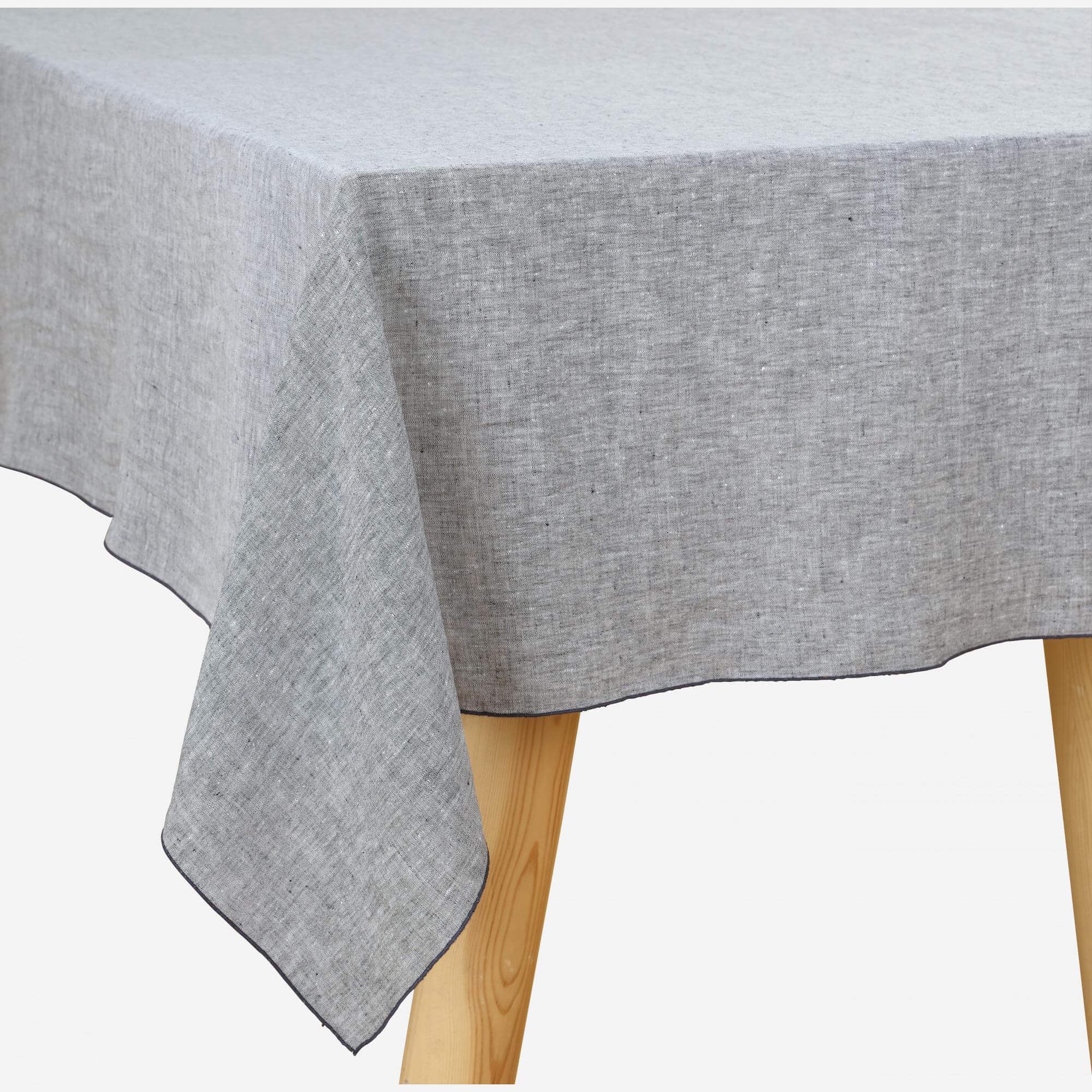 Linen tablecloth - 150 x 250 cm - Grey