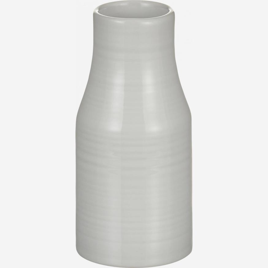 LUDIVINE/VASE GRES GRIS FONCE