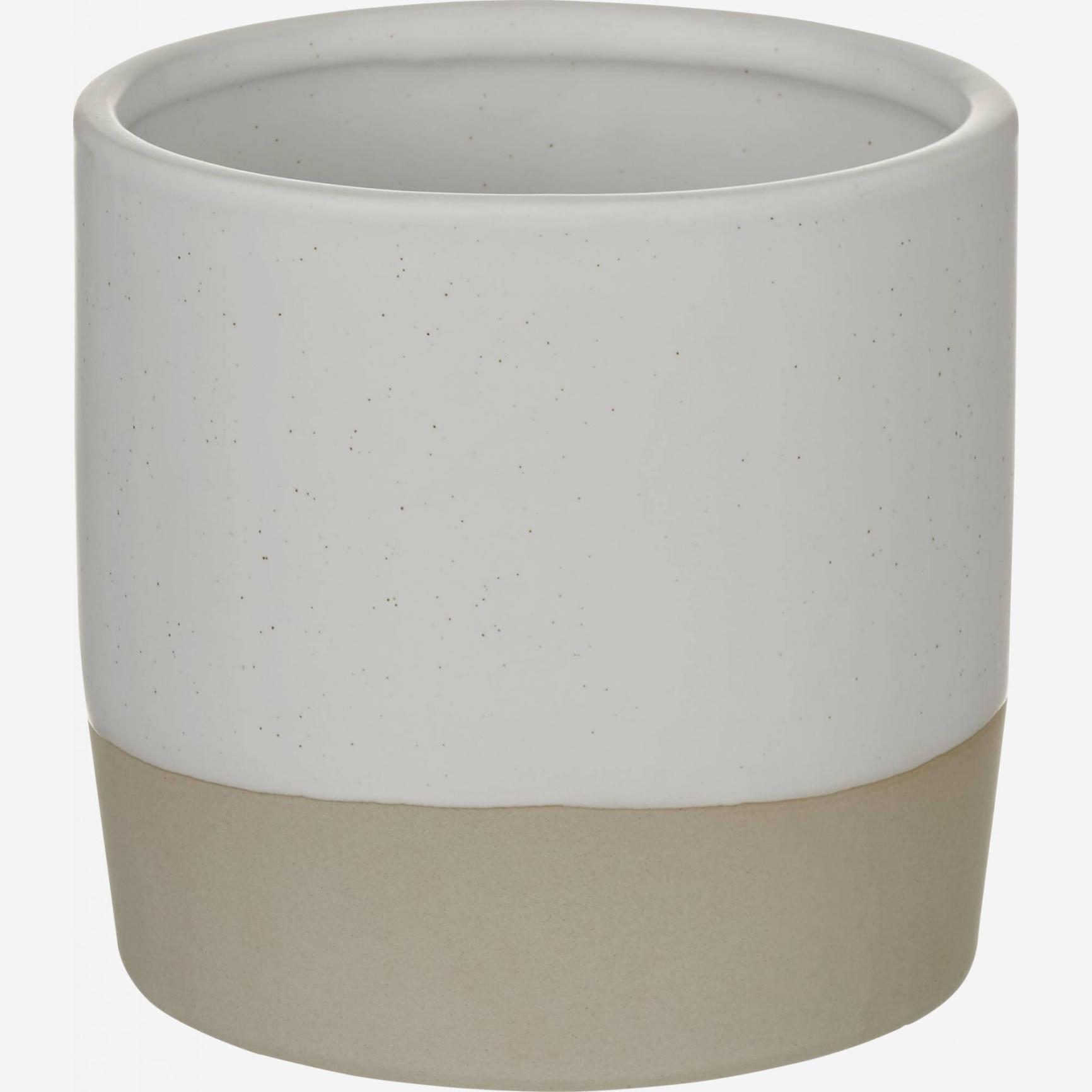 Stoneware Planter White S