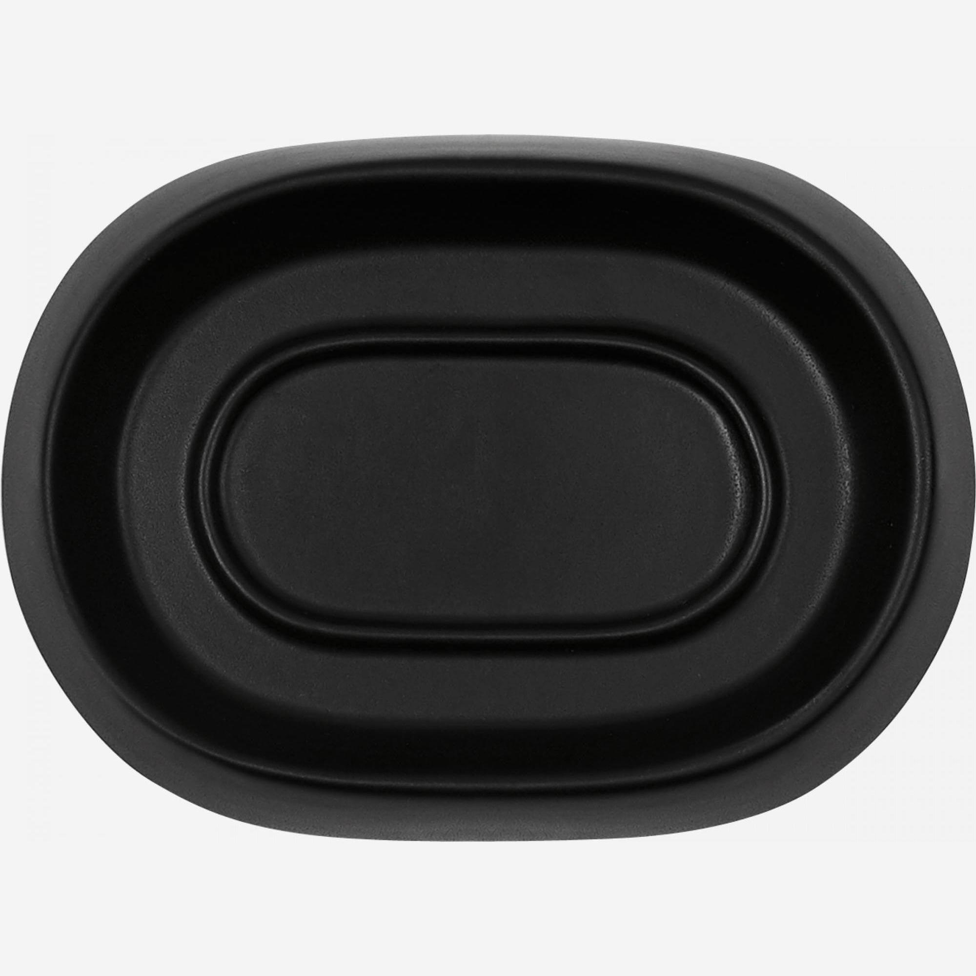 Black soap dish