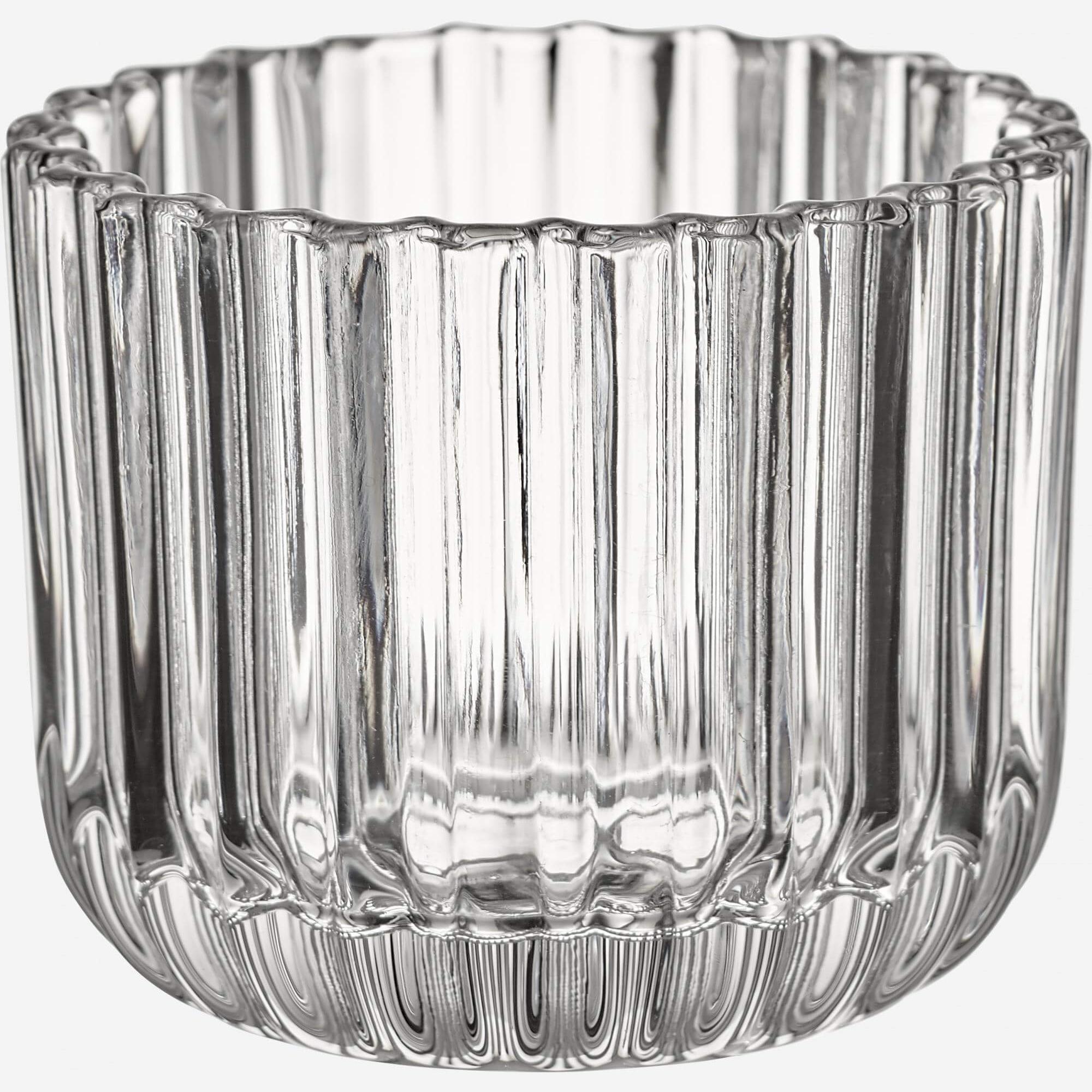 Glass Candle Holder Clear