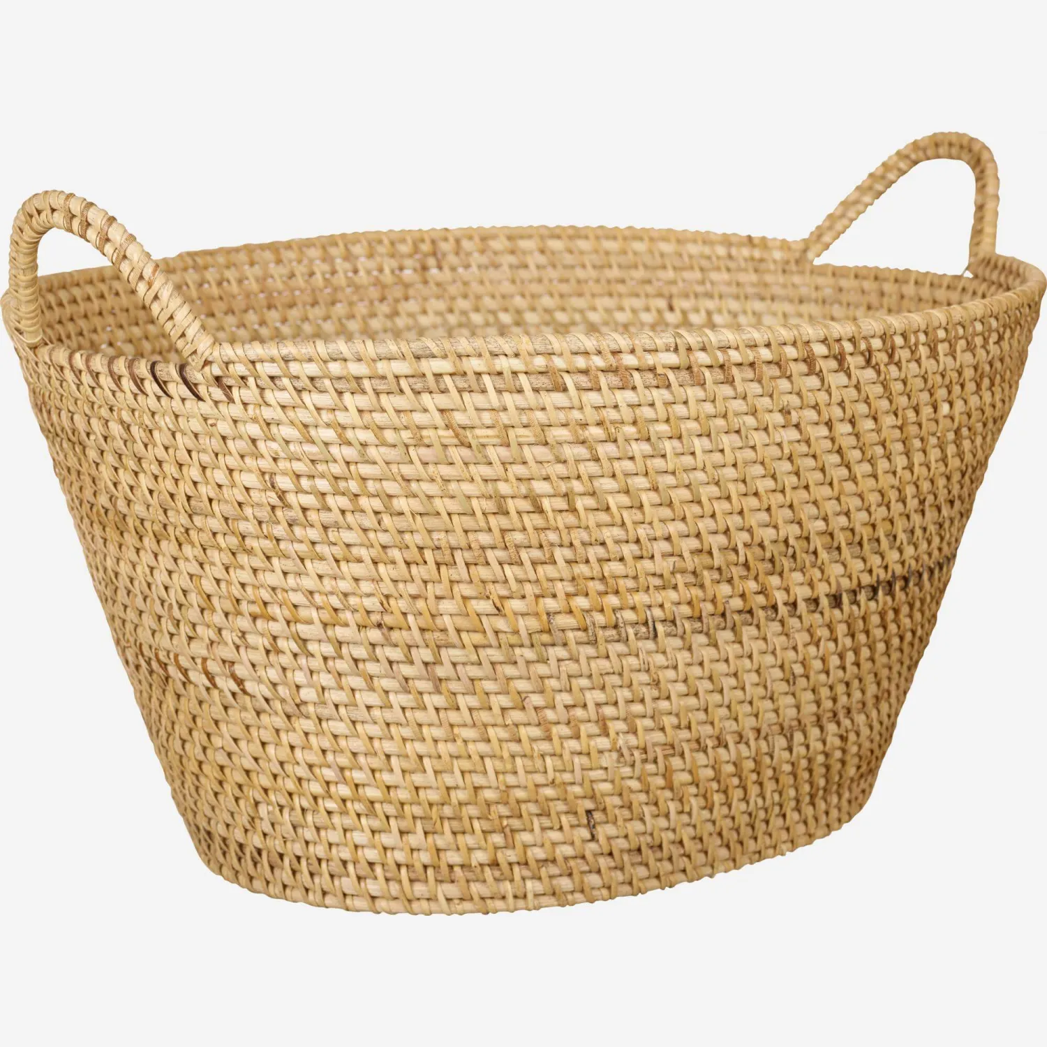 Korb aus Rattan, oval, Größe M