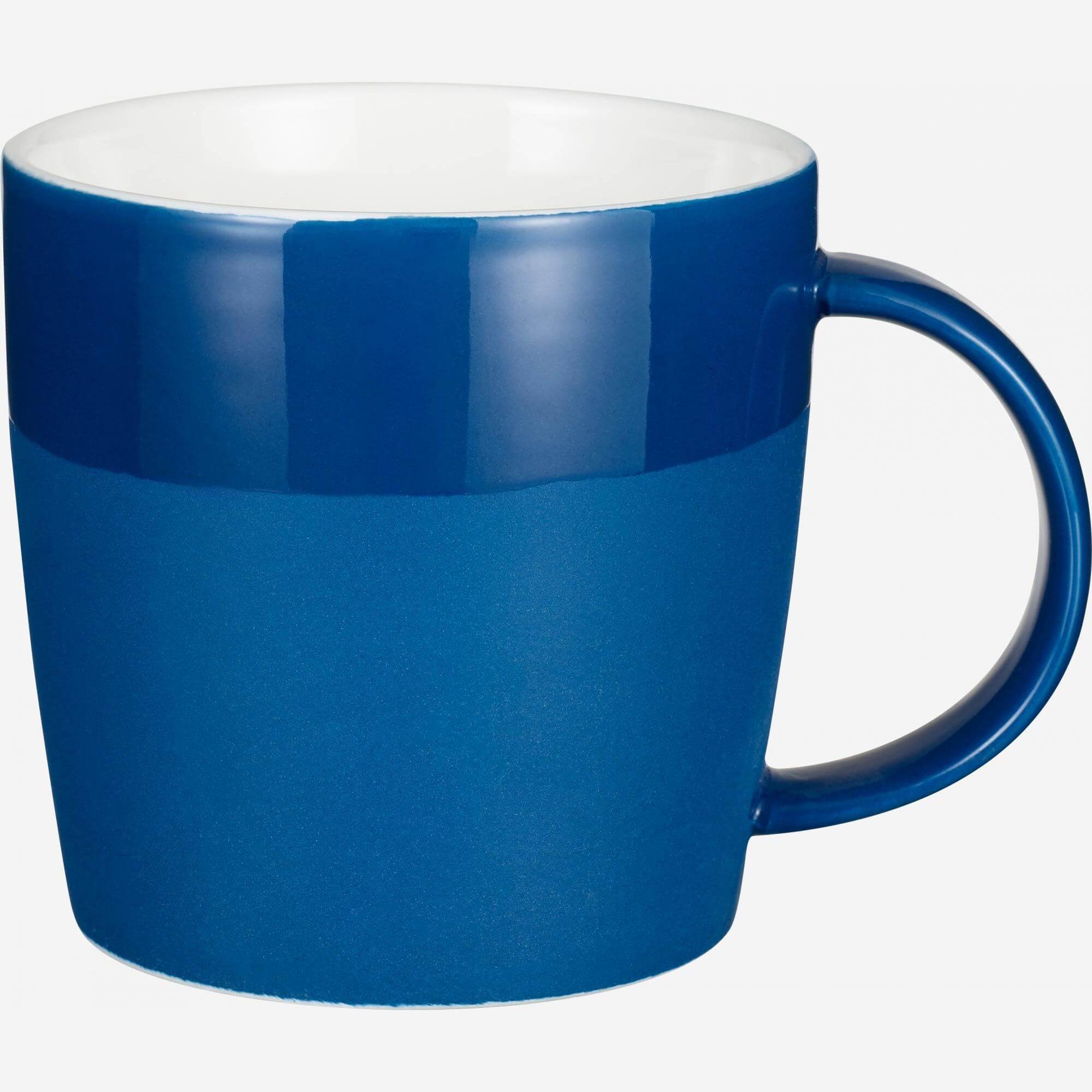 Mug en porcelaine bleu