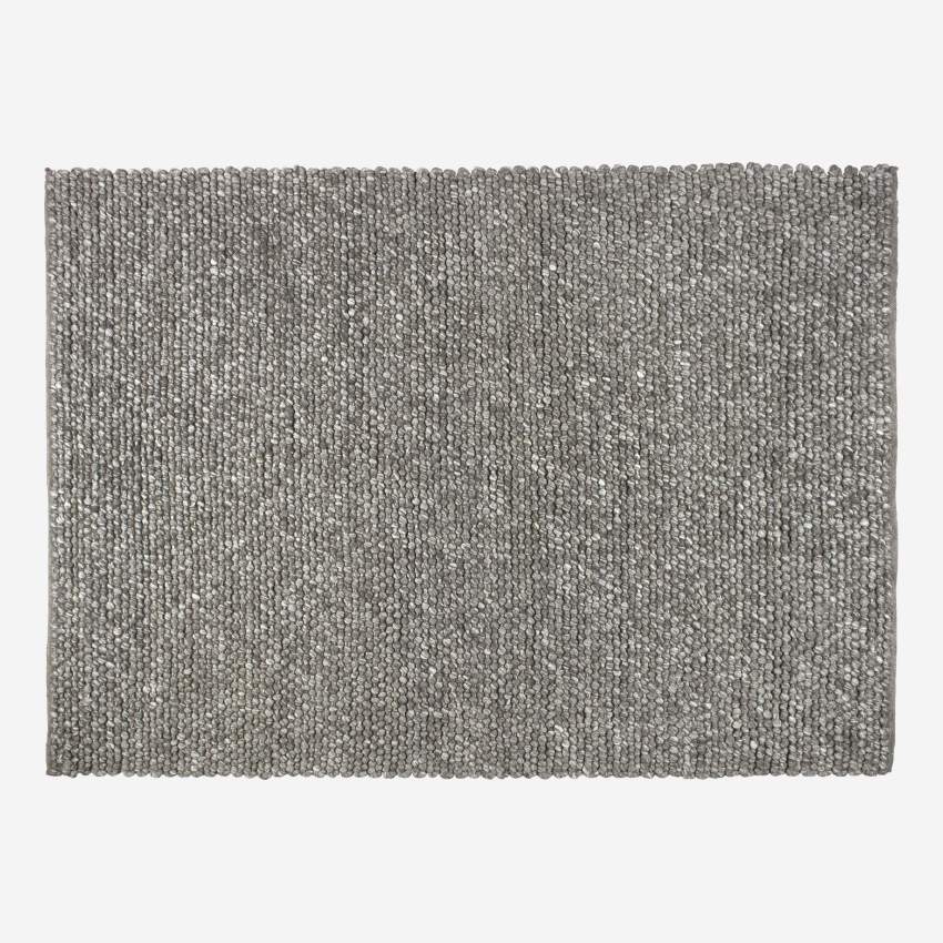 Hand knotted rug - 170 x 240 cm - Grey