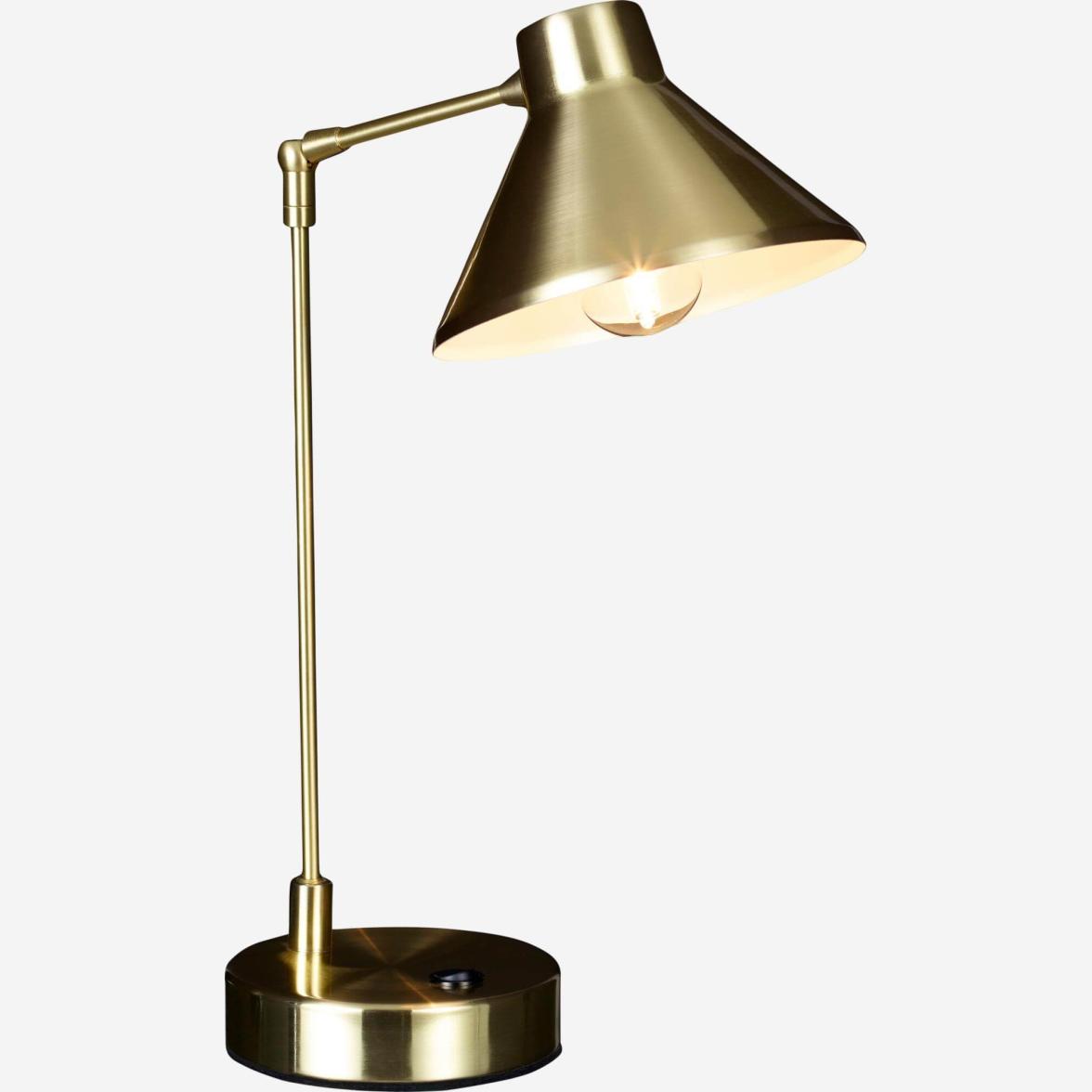 Lampada da scrivania in ottone