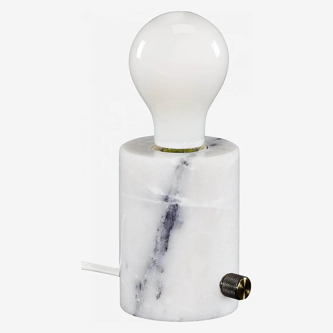Lampe de table - Marbre blanc - 2