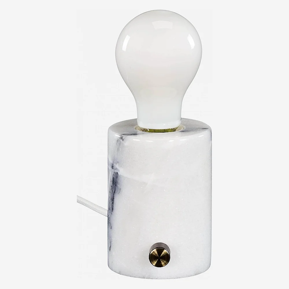 Lampe de table - Marbre blanc - 1