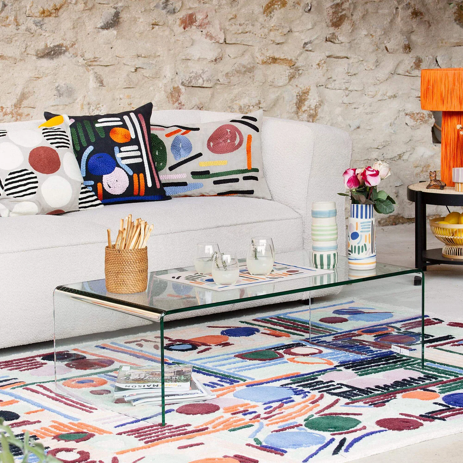 Mesa de centro - Vidrio templado - 3