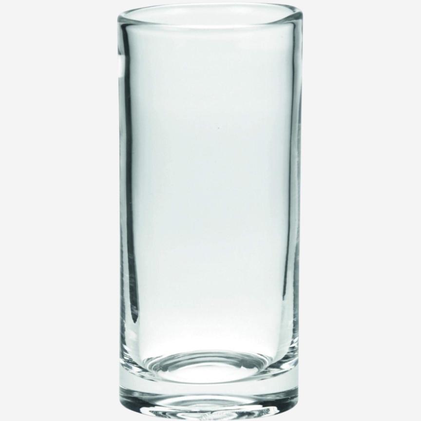 Clear glass cylinder vase 22cm