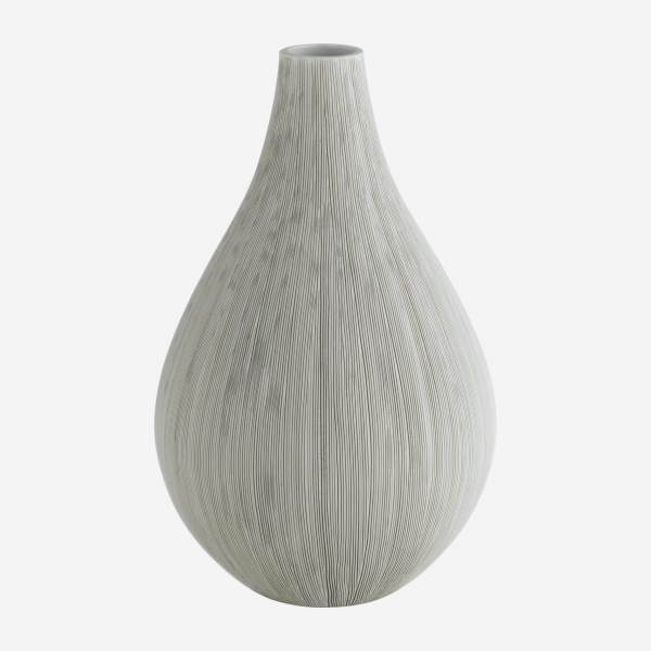 Vase 33cm en céramique grise