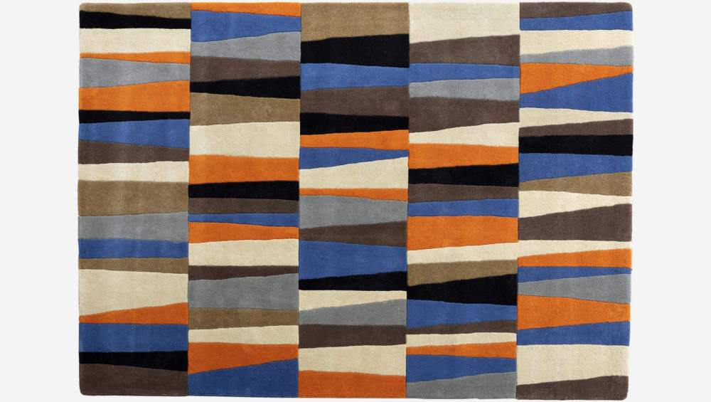 Tapis en laine tufté main - 170 x 240 cm - Multicolore - Design by Christian Ghion