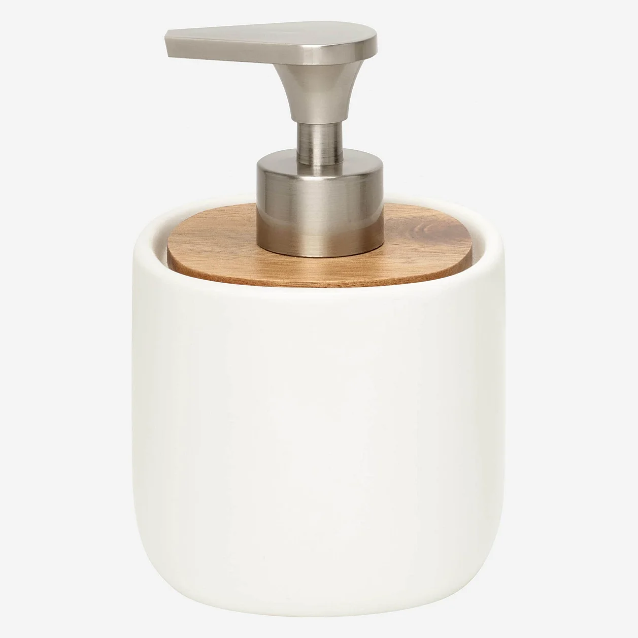 Distributeur à savon - Céramique et Bois - 3