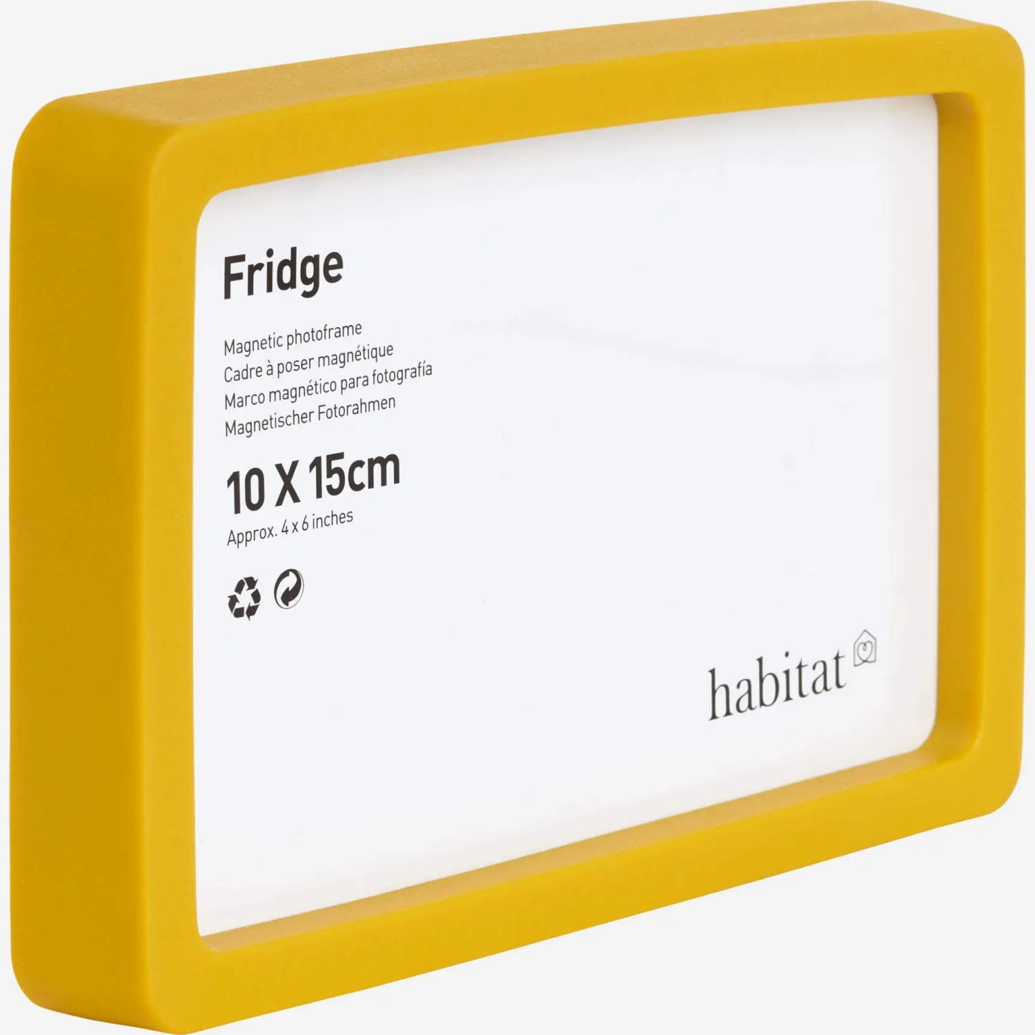 Cadre aimant 10 x 15 cm - Moutarde
