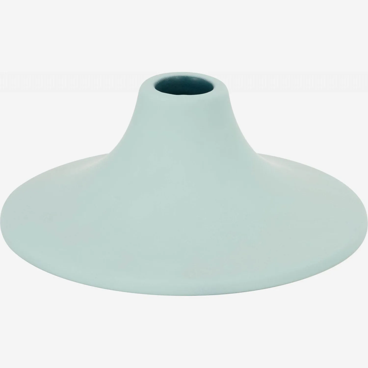 Portacandele in ceramica - Verde acqua