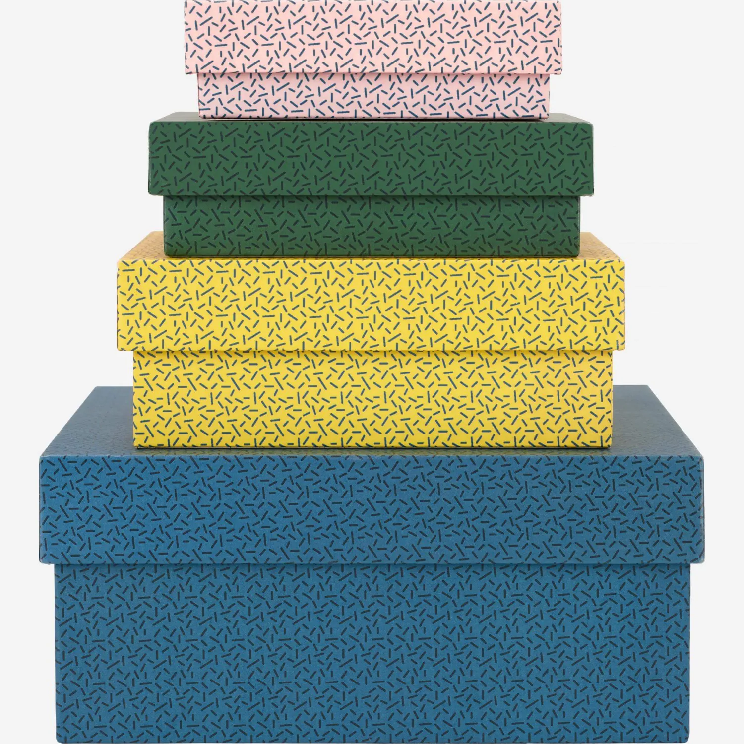 4 Aufbewahrungsboxen mit Muster - Design by Floriane Jacques