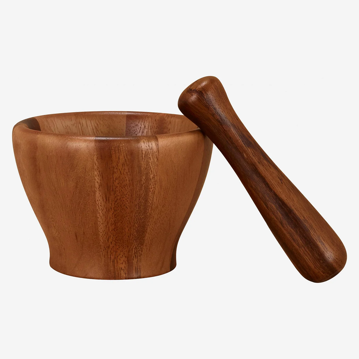 Mortier et pilon en bois d'acacia - 3