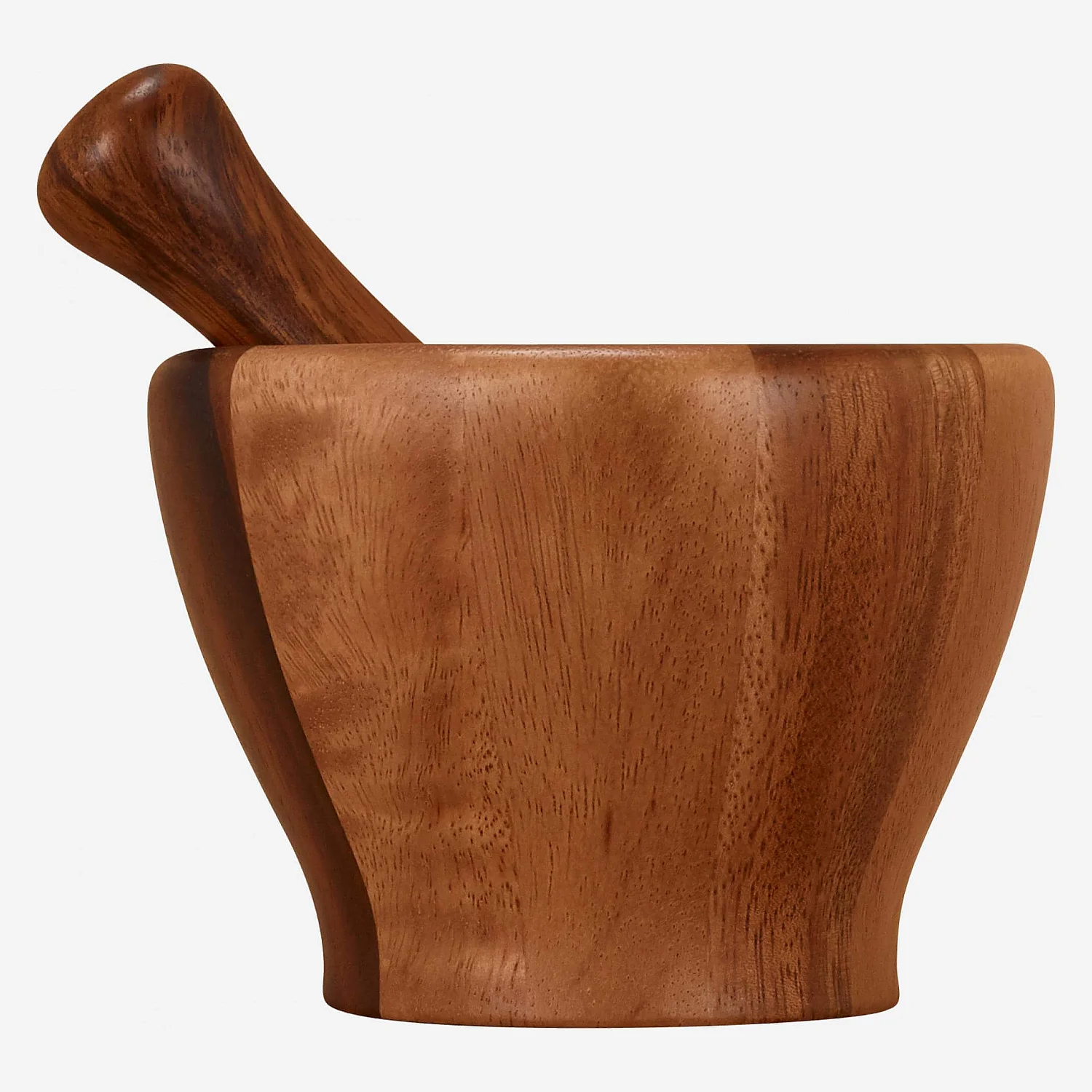 Mortier et pilon en bois d'acacia - 4