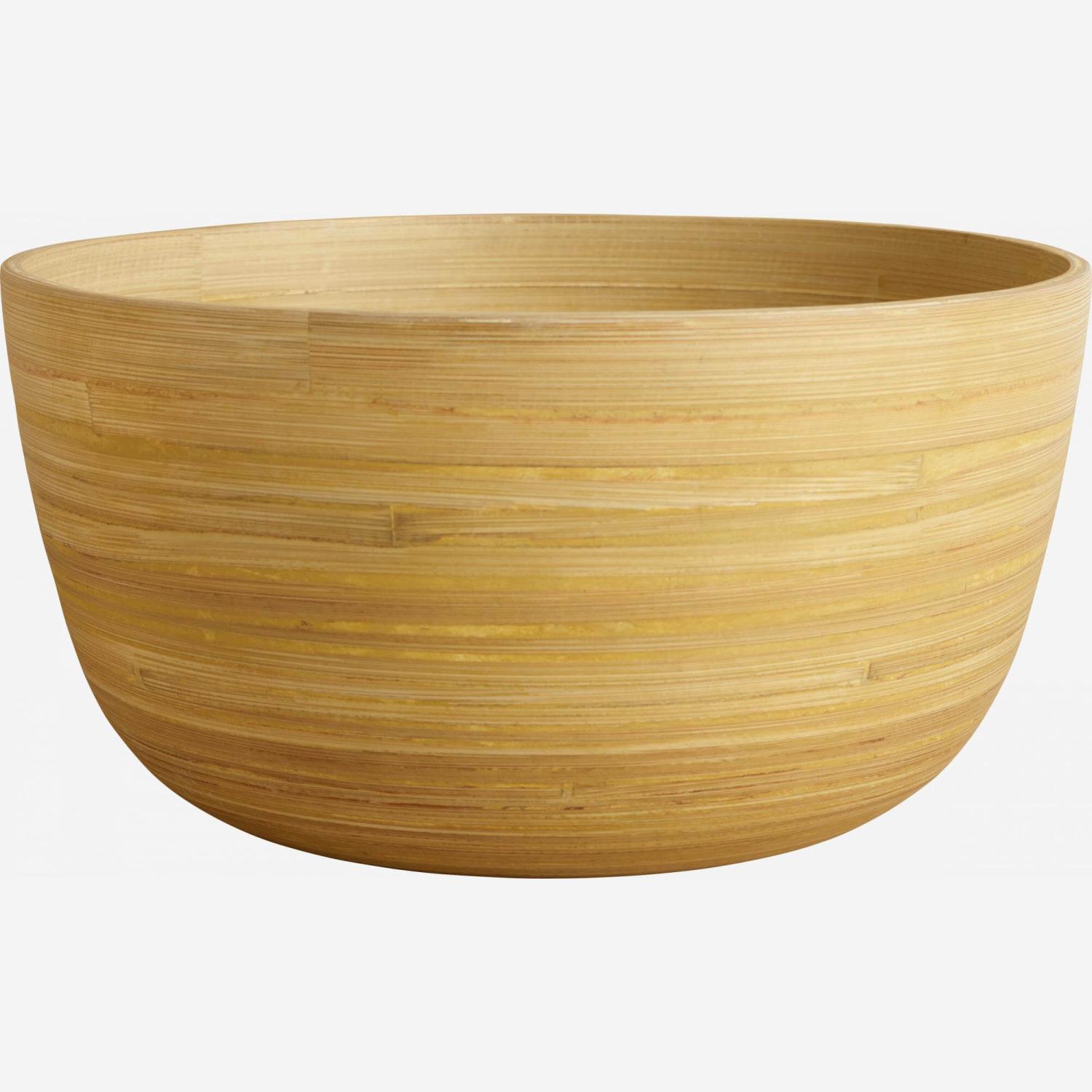 Saladier en bambou - 26 cm - Naturel