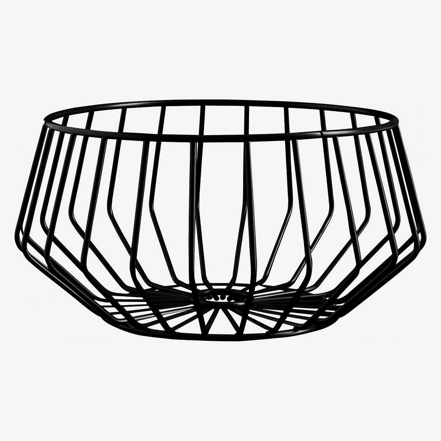 Corbeille Métal - 27 cm - Noire - 1