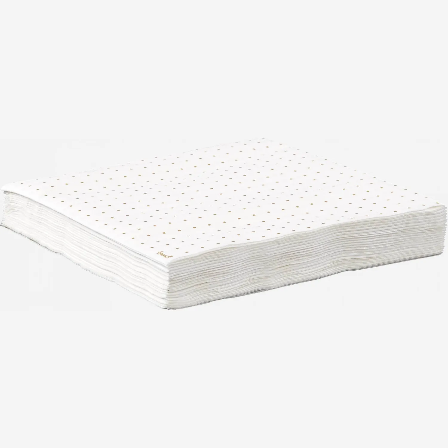 Serviette - Pois or - Papier