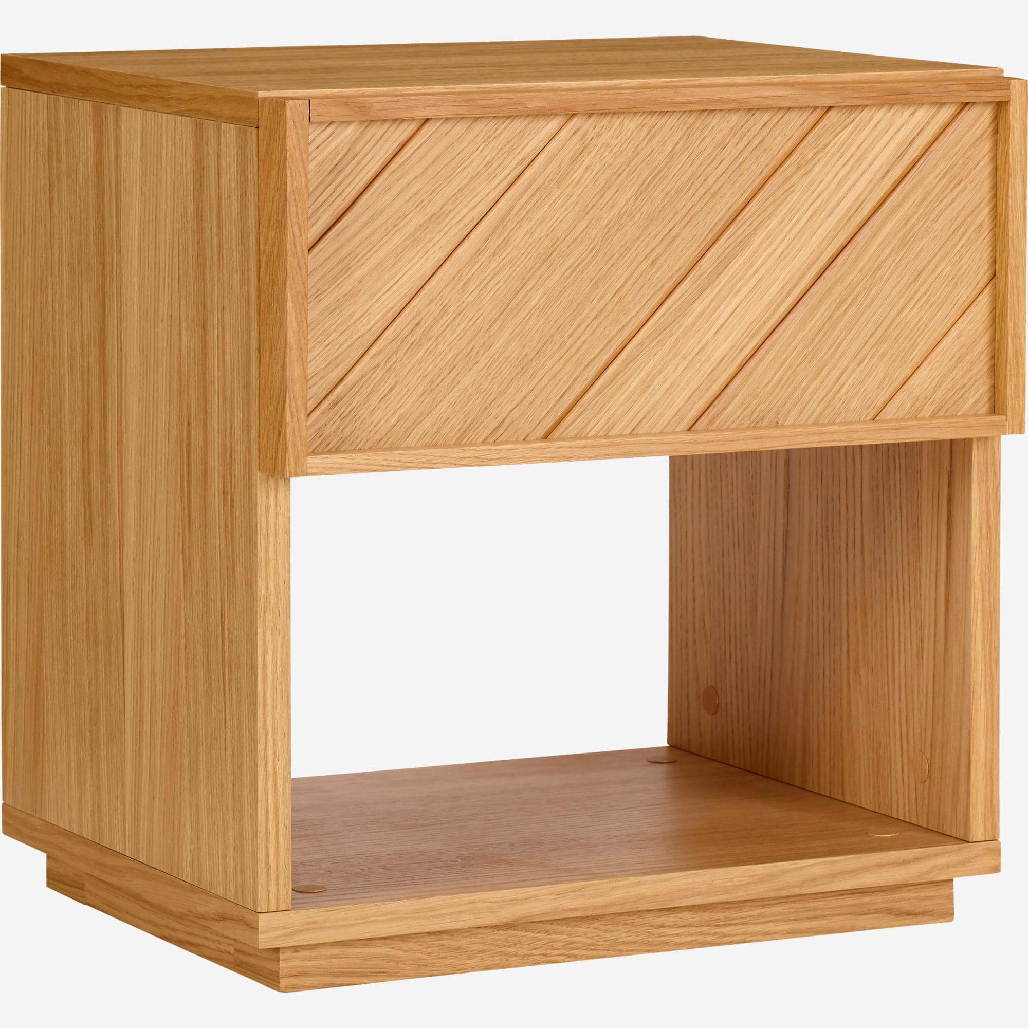 Oak bedside table