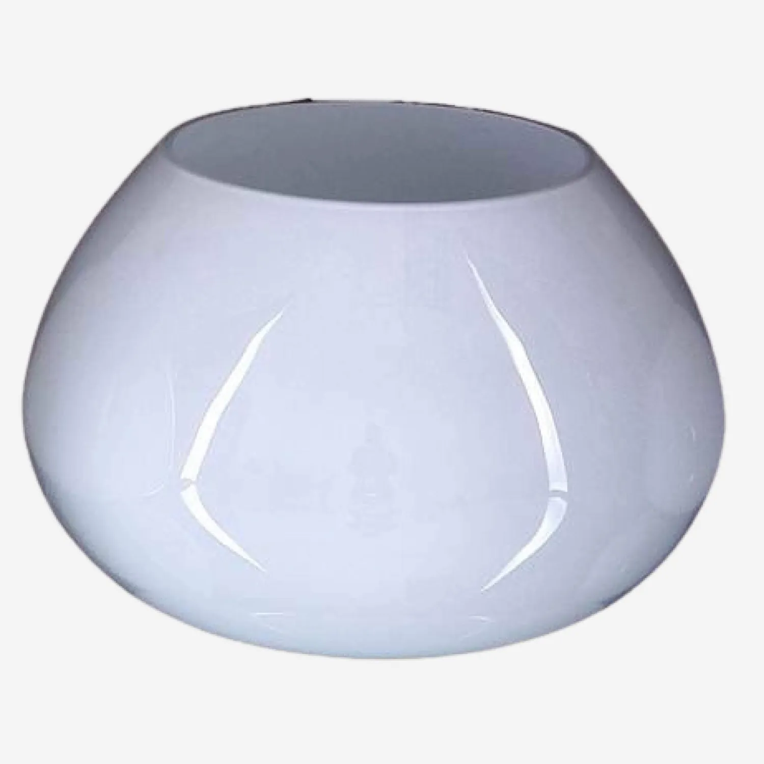 Glasvase - 18 cm - Weiß