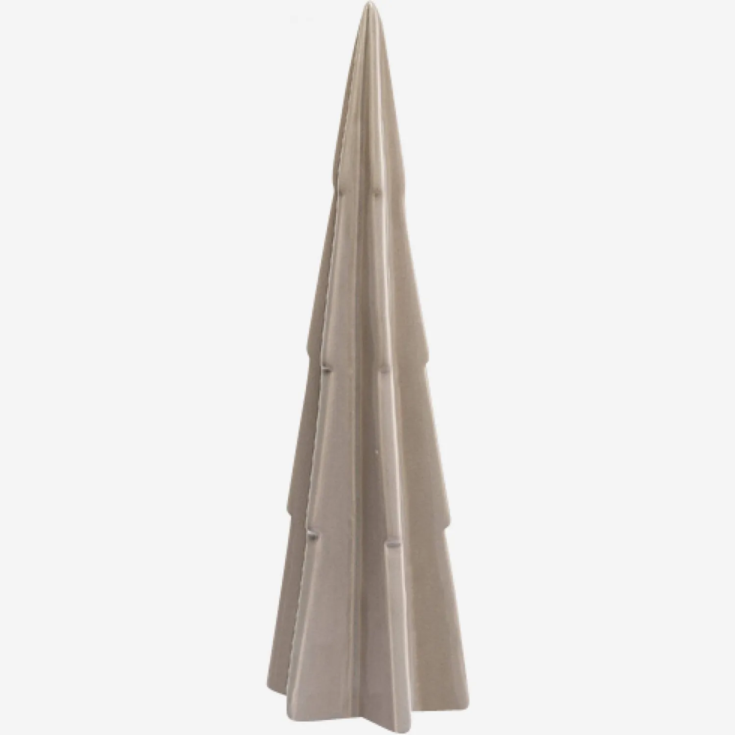 Decoración árbol navidad 29 cm gres gris