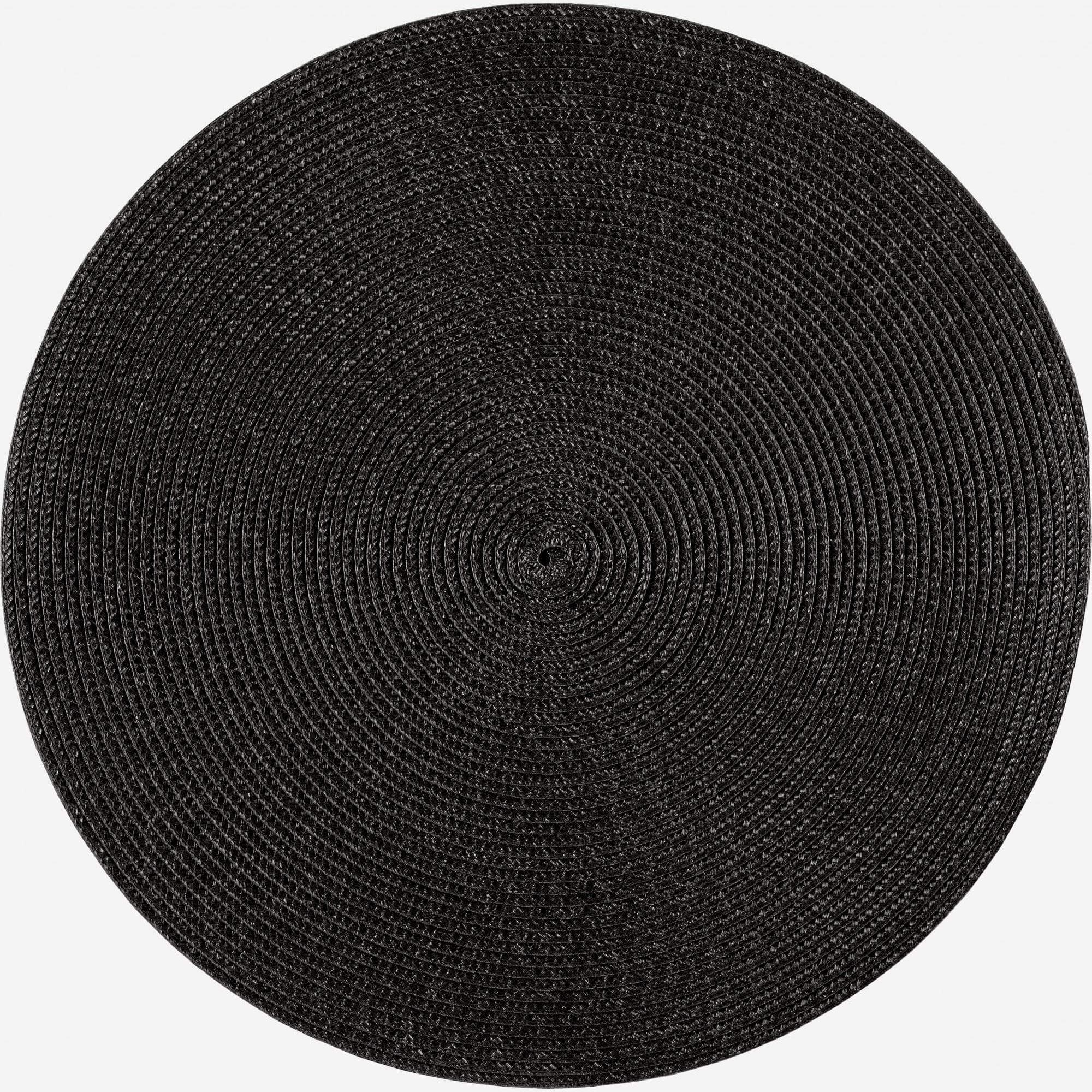 Placemat rond 38cm antraciet