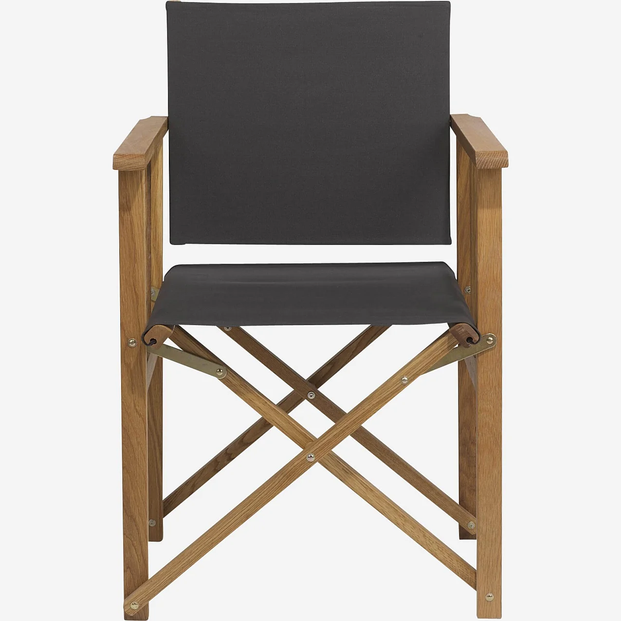 Toile en coton pour chaise pliante - Gris (structure vendue séparément) - 2