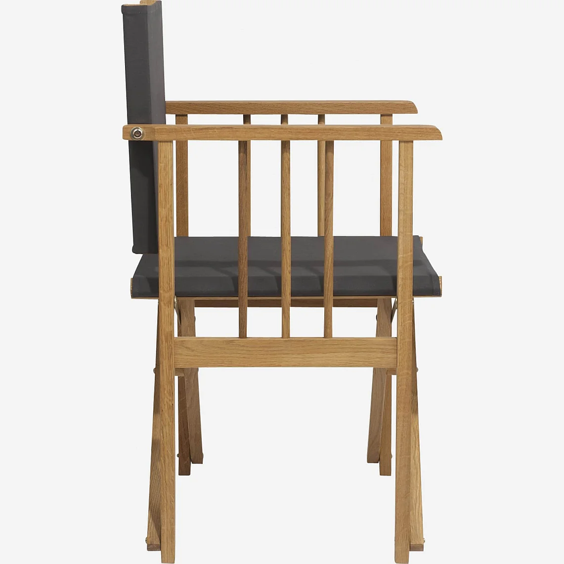 Toile en coton pour chaise pliante - Gris (structure vendue séparément) - 3