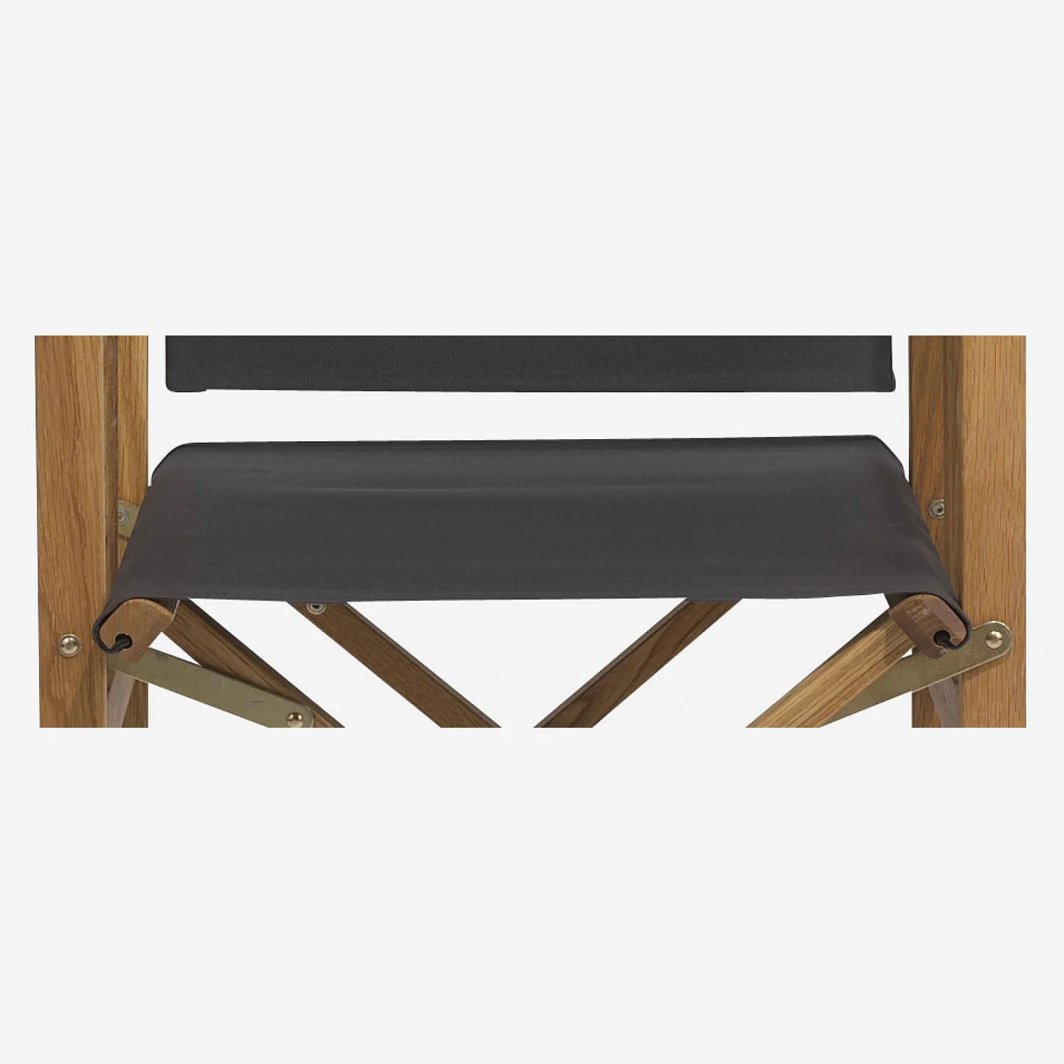 Toile en coton pour chaise pliante - Gris (structure vendue séparément) - 6