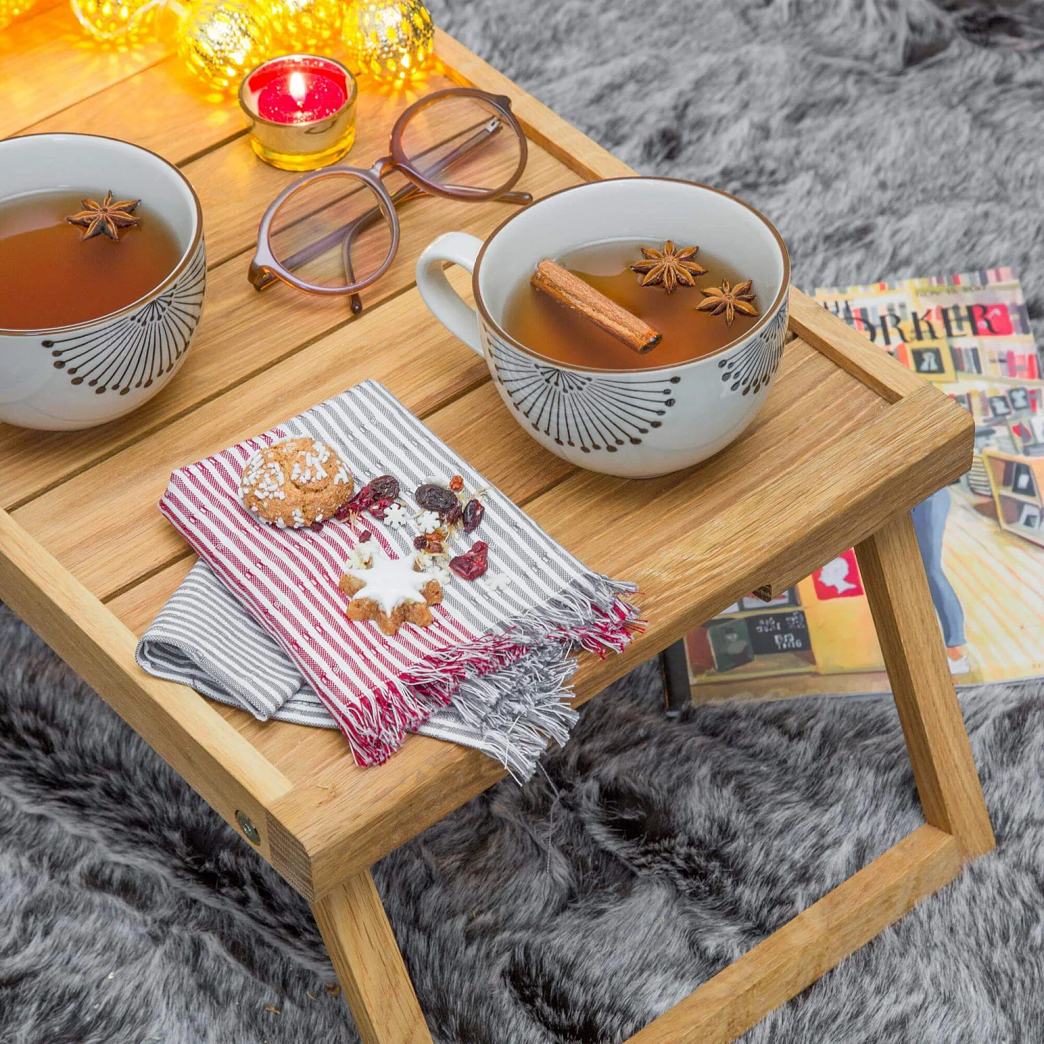 Wooden bed tray - 45 cm - 3