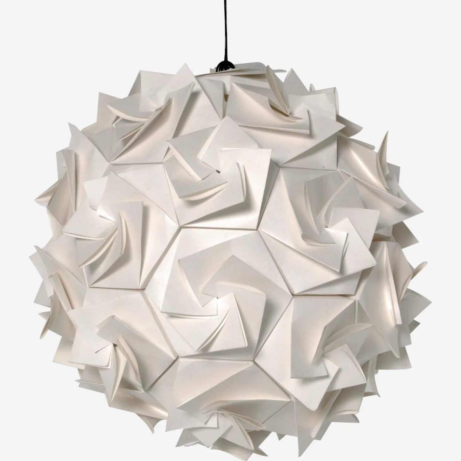 Hängeleuchte aus Papier - Durchmesser: 48 cm - Weiß