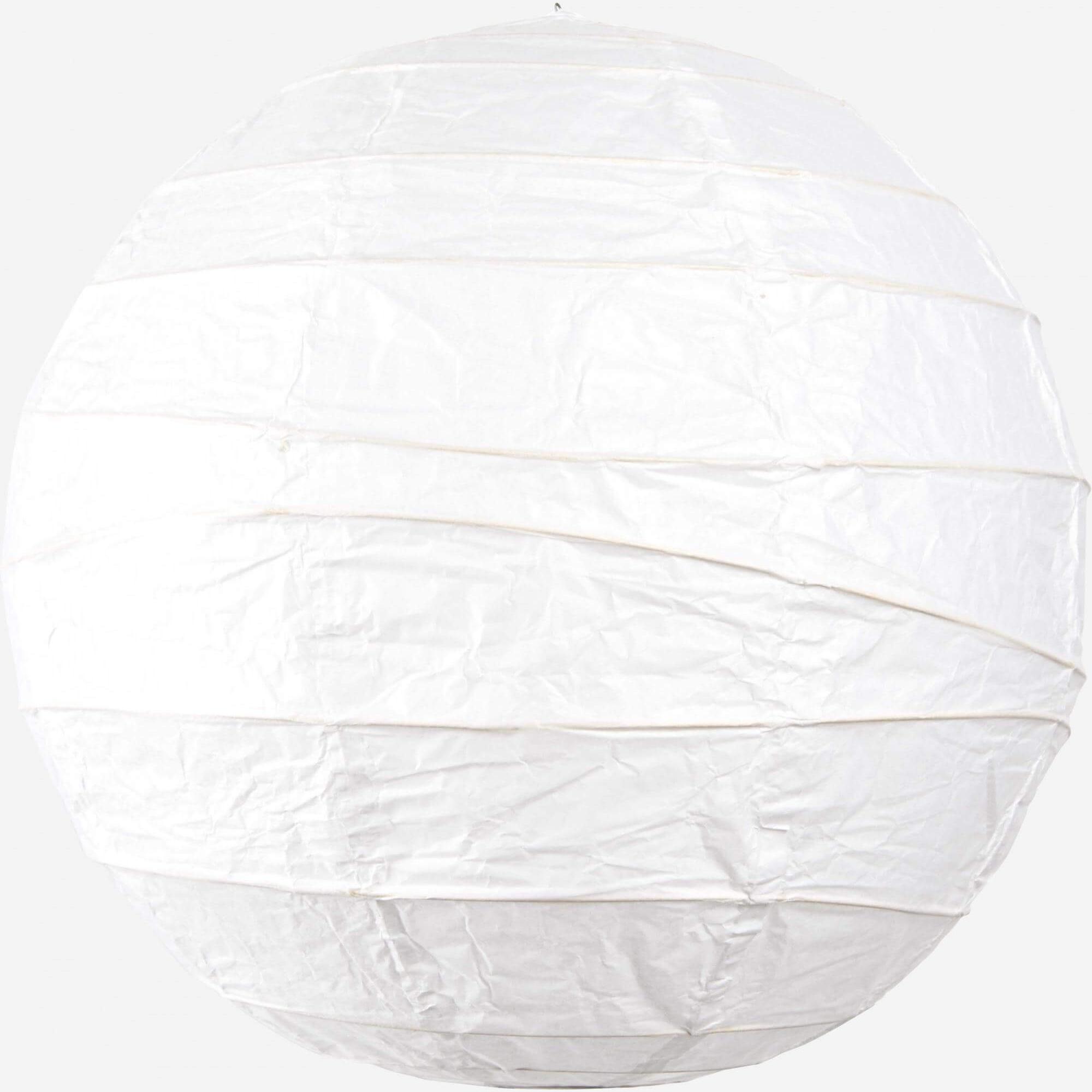 Abat-jour pour suspension rond en papier - 40 cm - Blanc