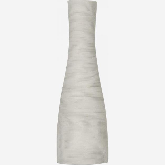 Vase aus Keramik - 21 cm - Weiß