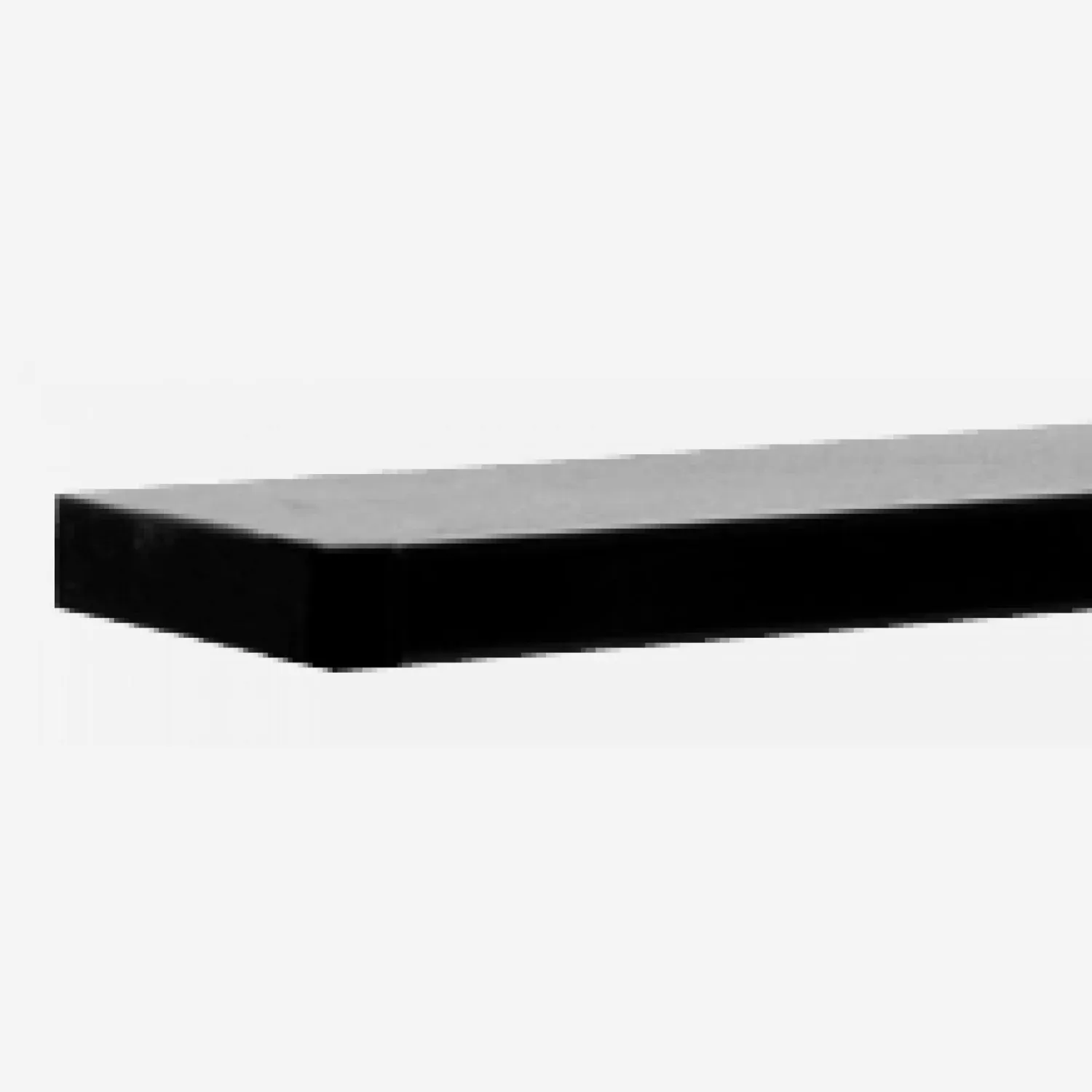 Lot de 2 étagères noires 60cm