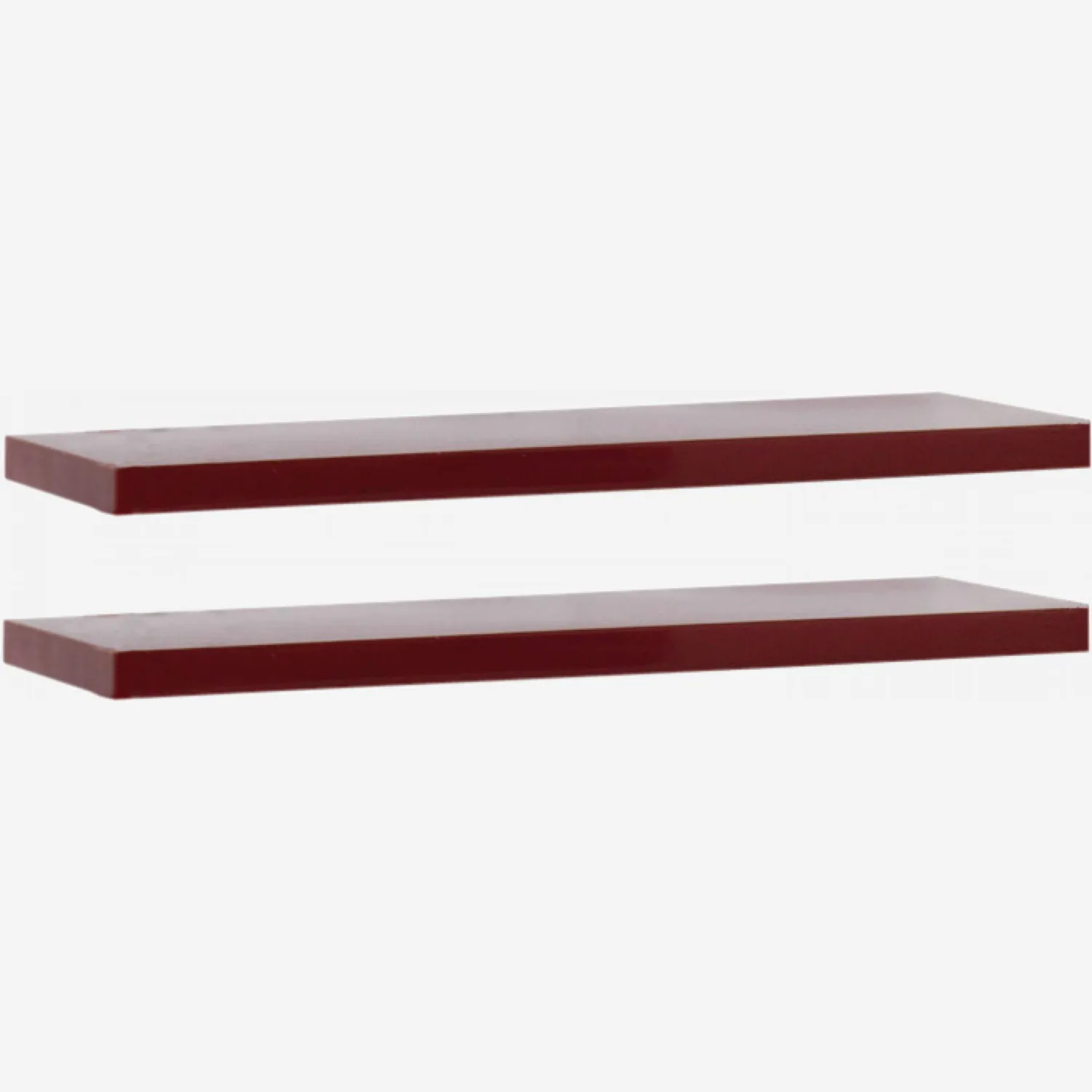 Lot de 2 étagères en acier - 60 cm - Bordeaux - Design by Terence Woodgate 