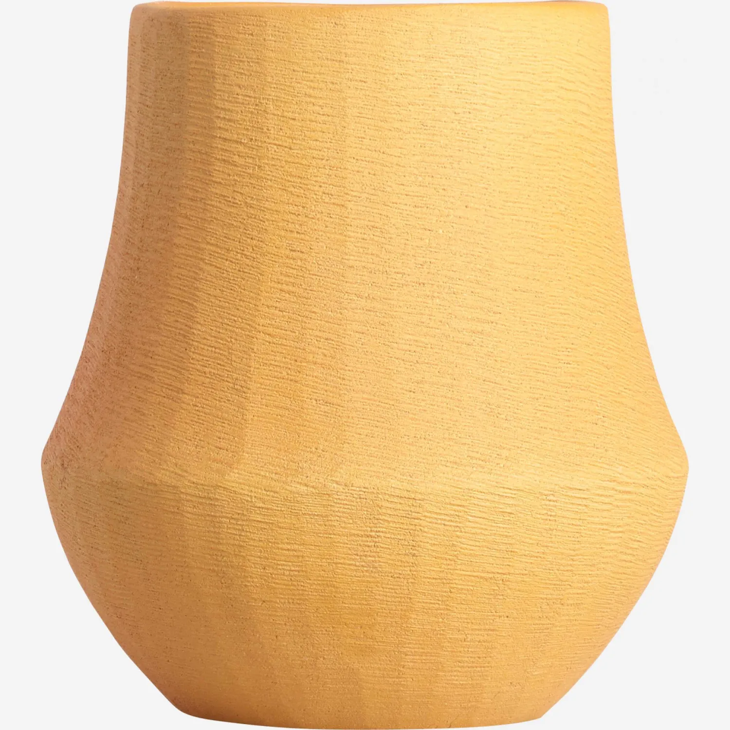 Vase en pierre et résine - Jaune foncé