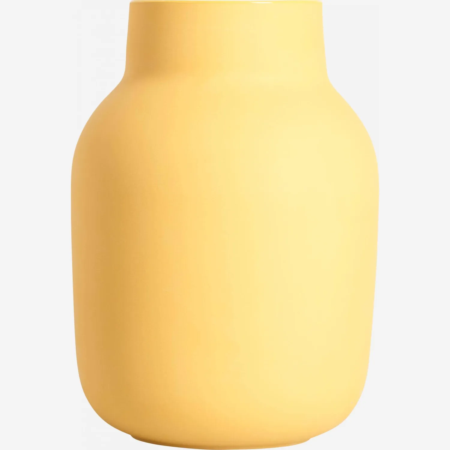 Vase en grès - Taille L - Jaune