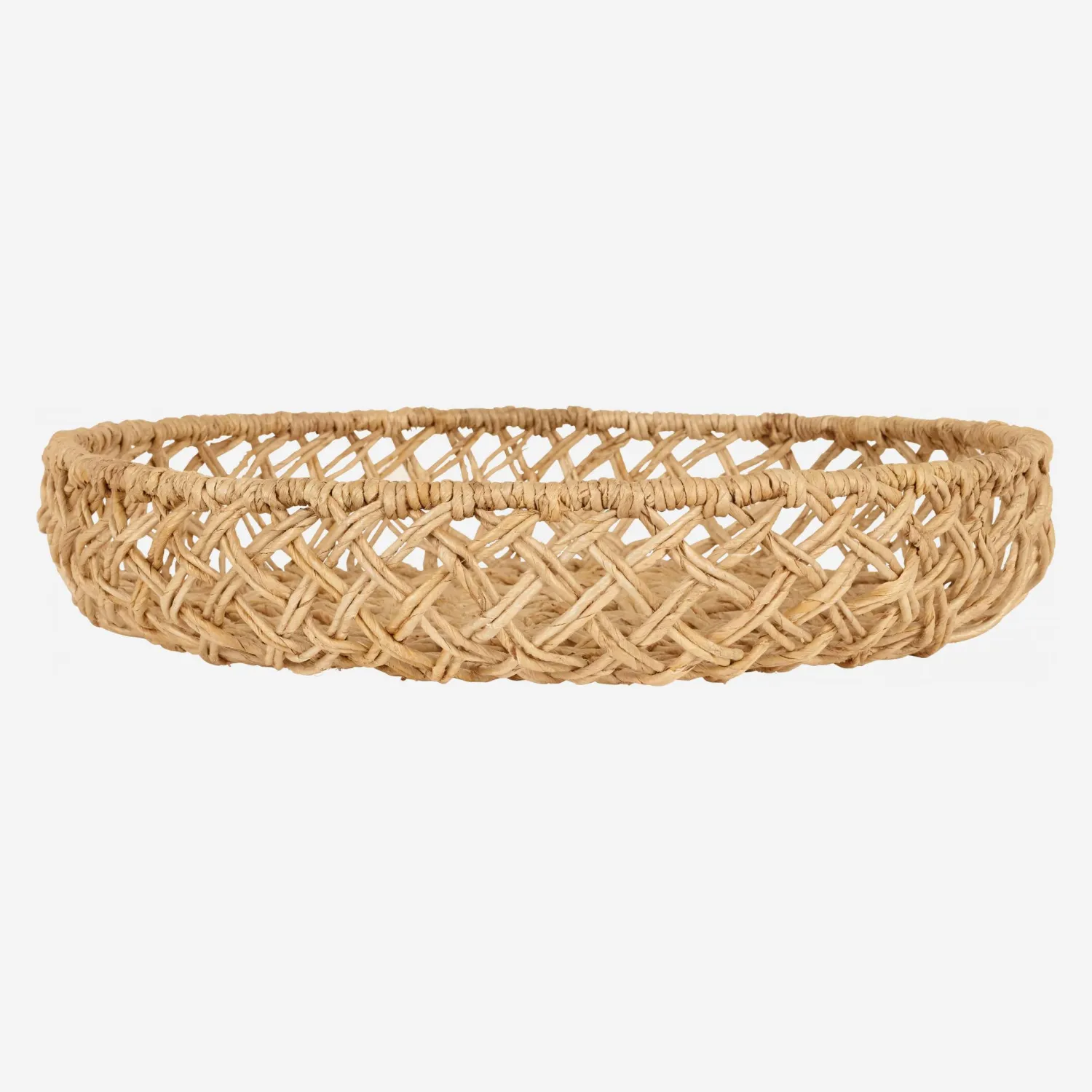 Plateau rond en abaca - Taille L - 1