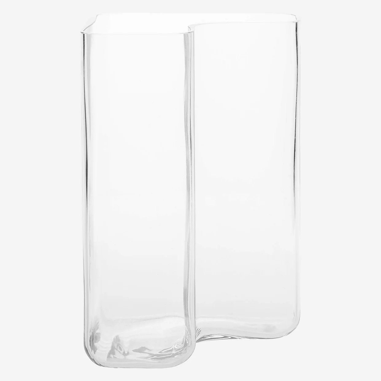 Vase aus Glas - 30 cm - transparent - 3