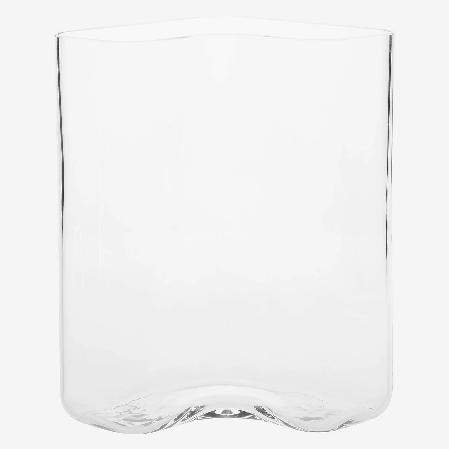 Vase aus Glas - 30 cm - transparent - 2