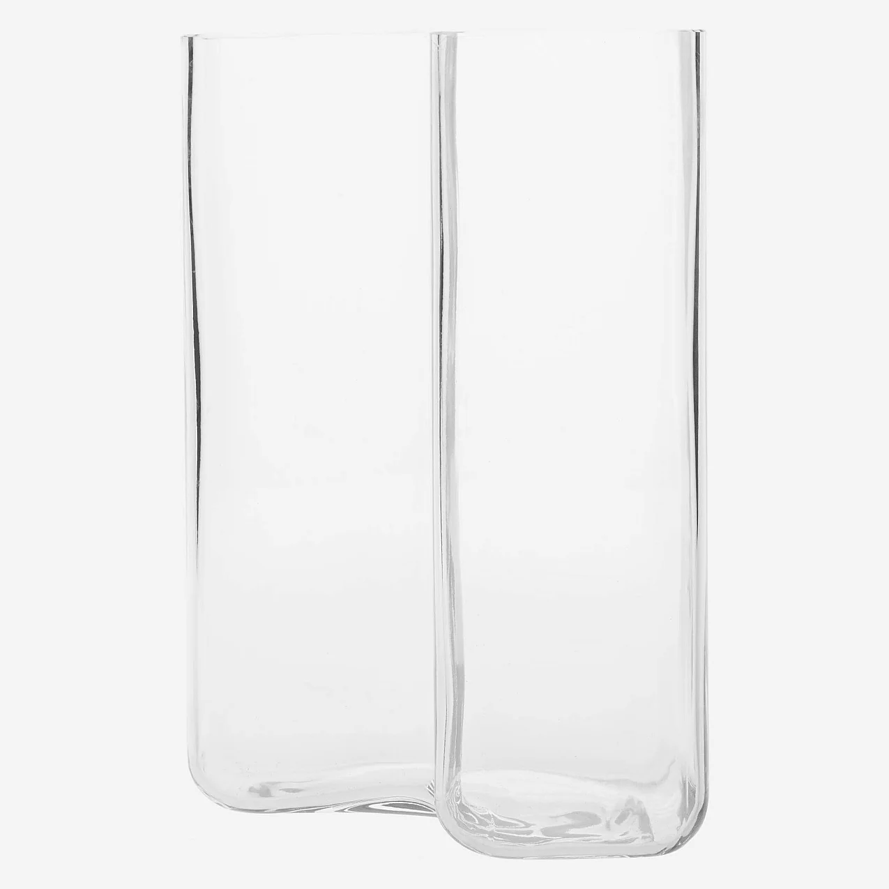 Vase aus Glas - 30 cm - transparent - 5