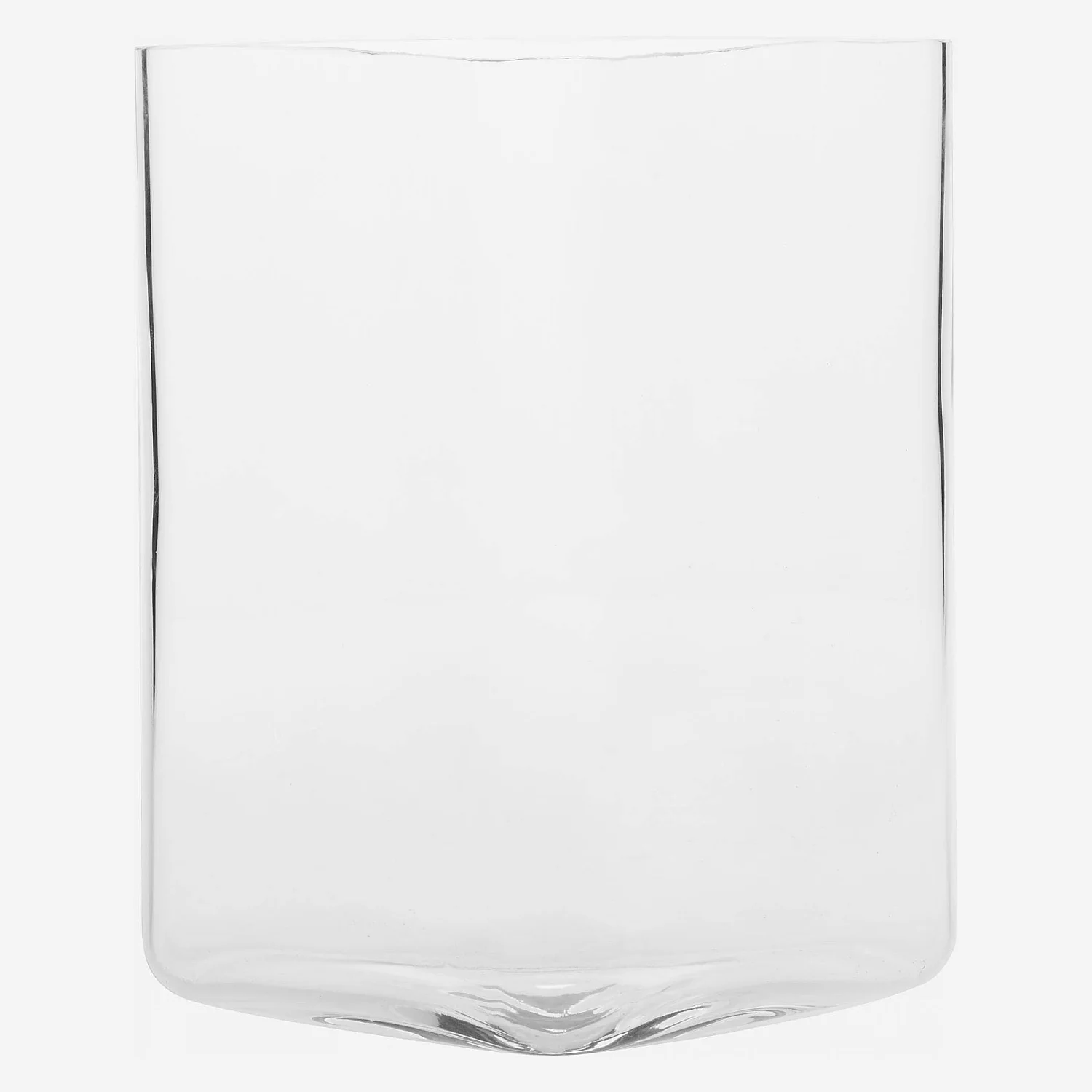 Vase aus Glas - 30 cm - transparent - 7