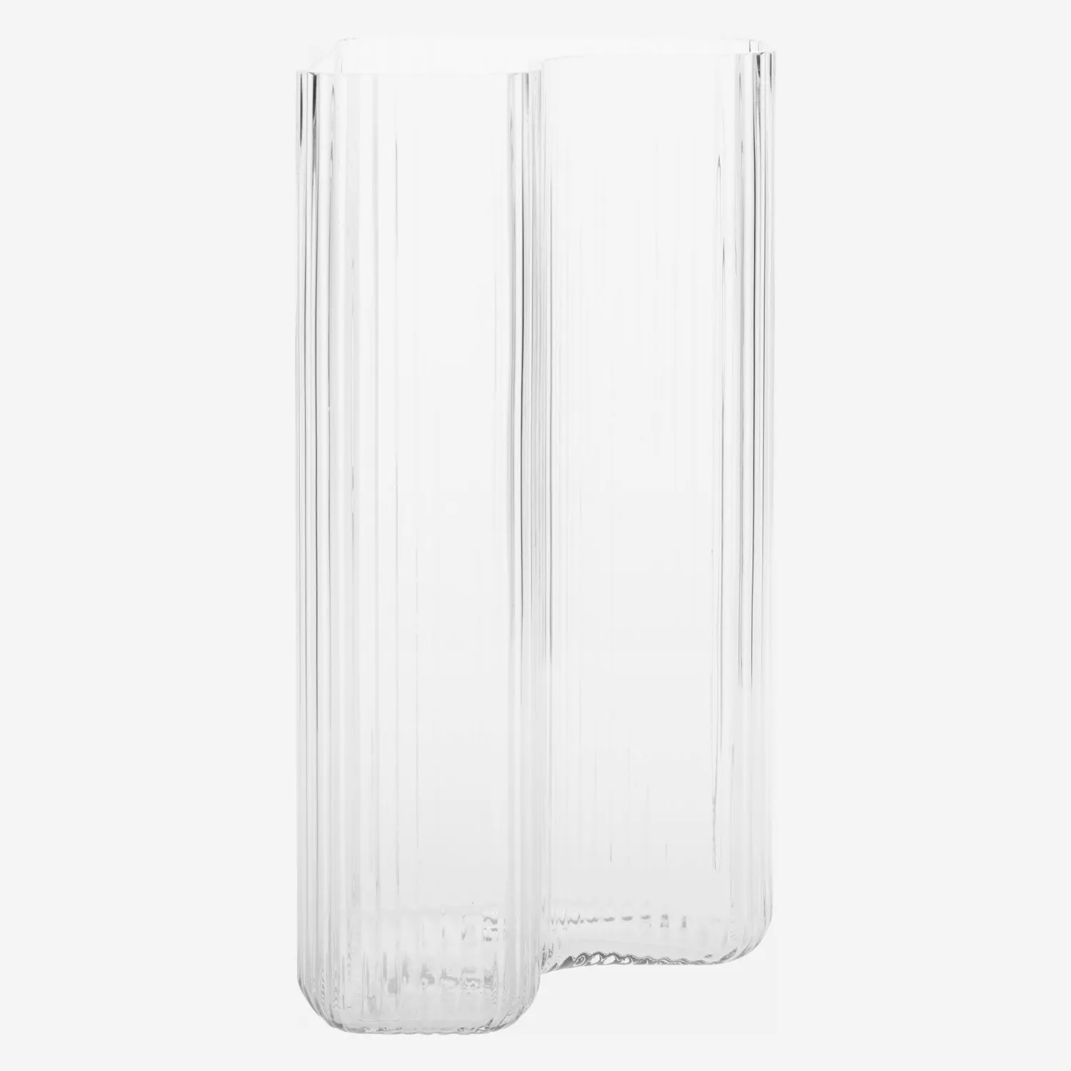 Vase en verre - 40 cm - Transparent - 1