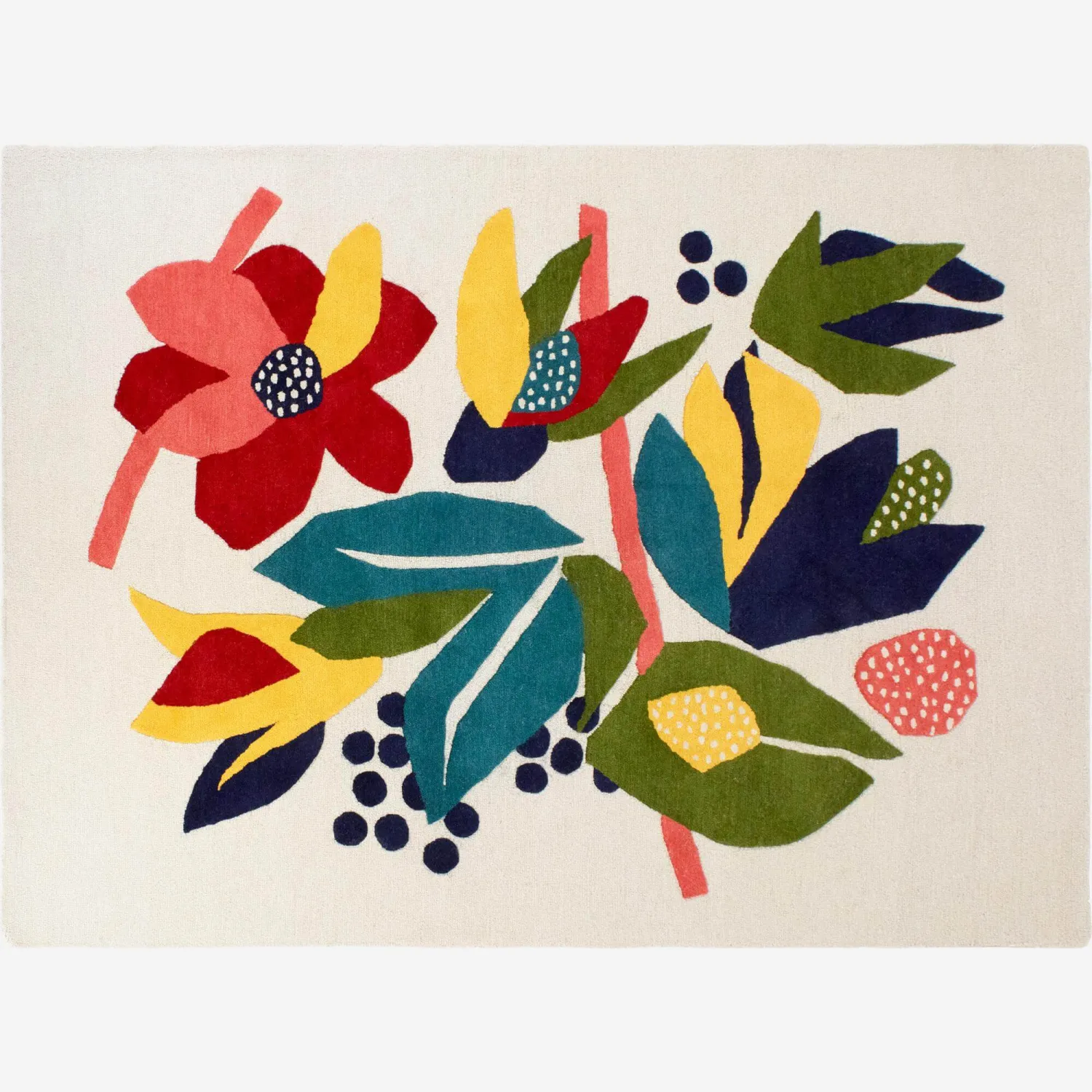 Teppich, getuftet, aus Wolle - 240 x 170 cm - bunt