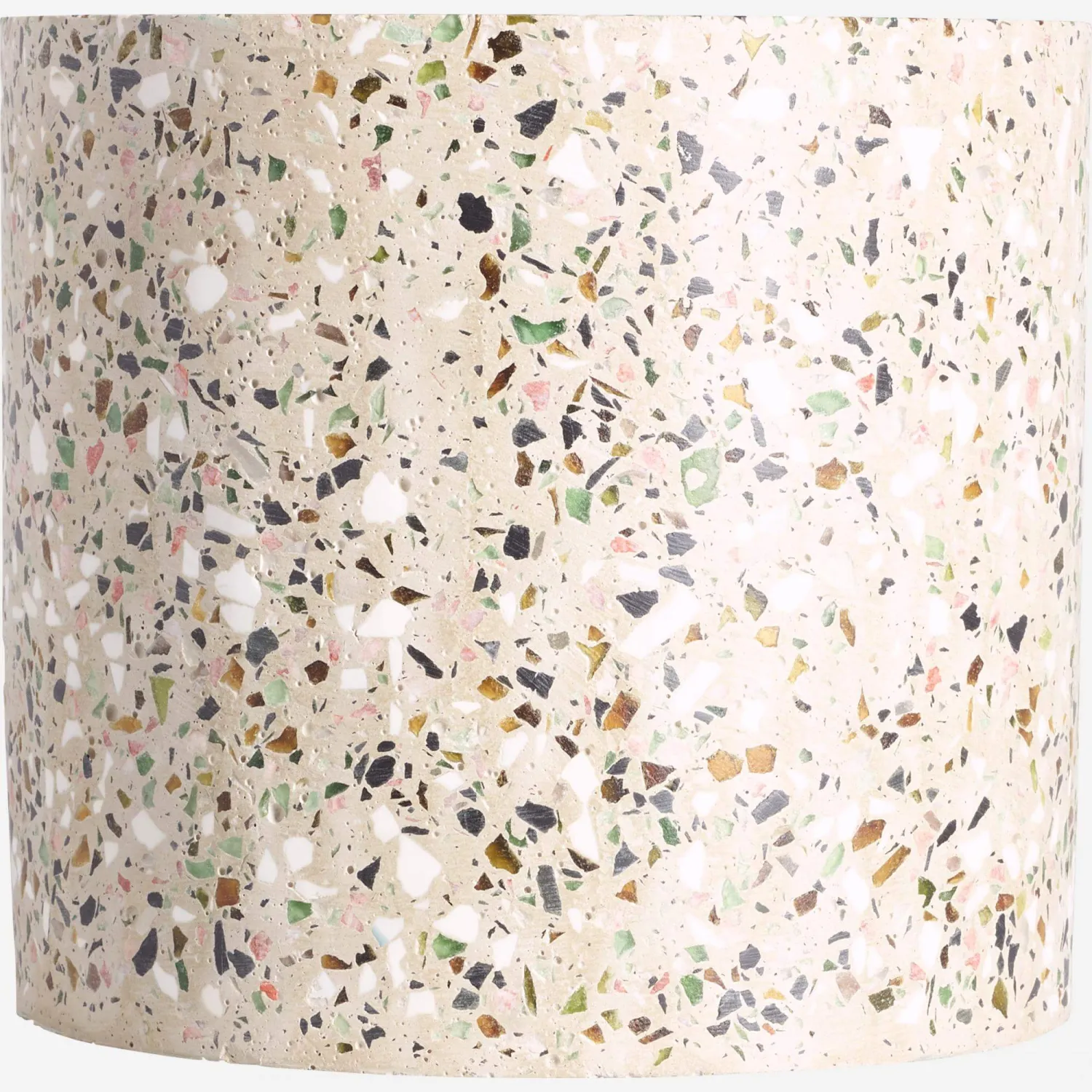 Cache-pot en ciment - 17 x 15,5 cm - Beige