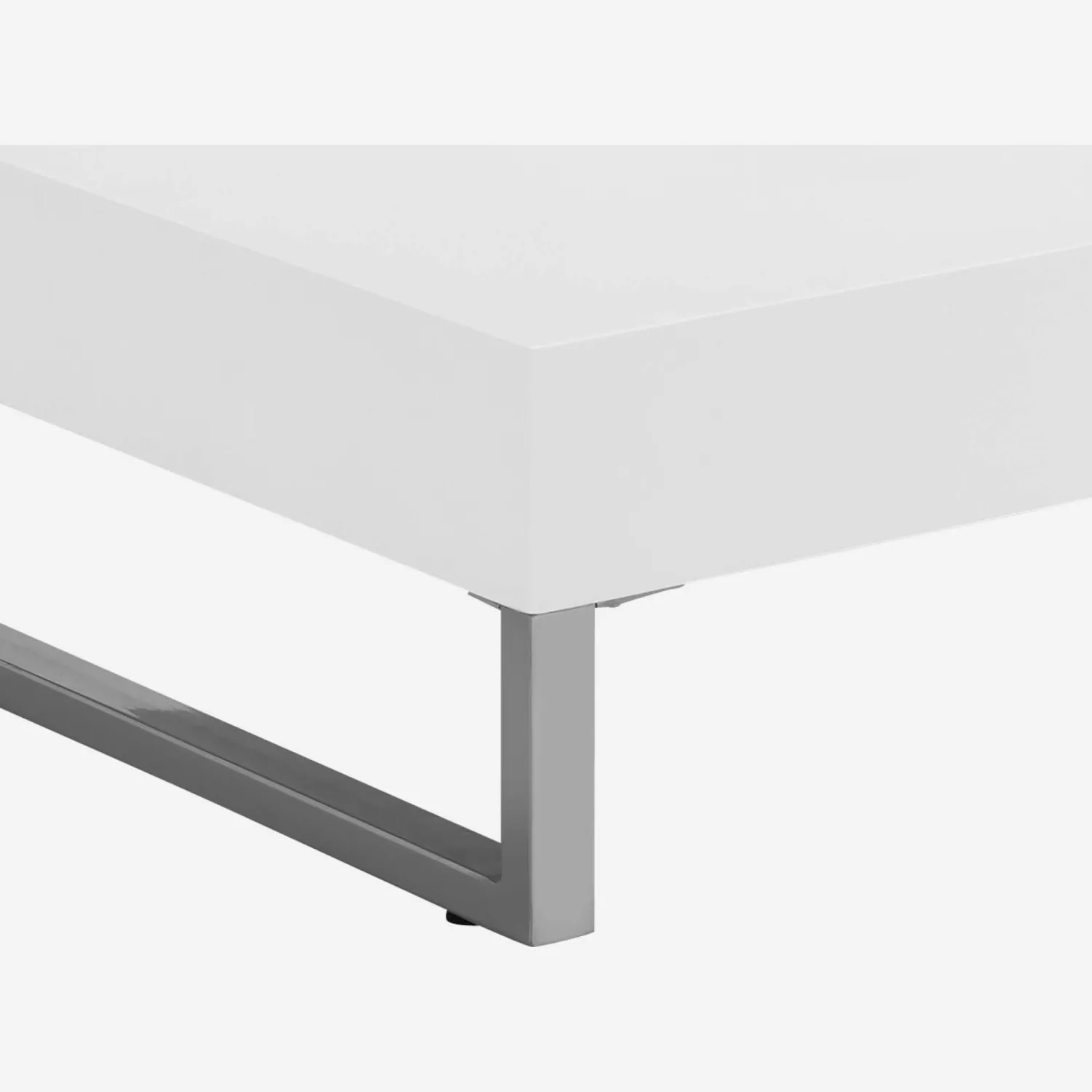 Mesa de centro de MDF- blanco mate
